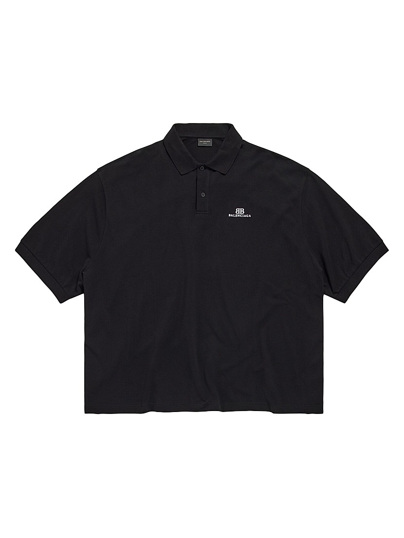 Shop Balenciaga Bb Classic Balenciaga Polo Shirt Oversized Shop Balenciaga Bb Classic Balenciaga Polo Shirt Oversized