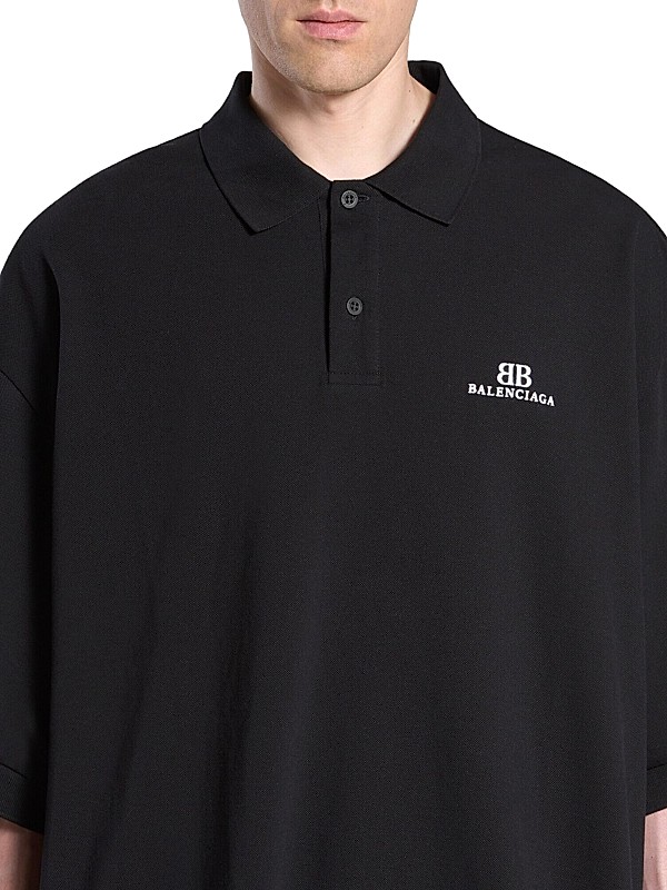 Shop Balenciaga Bb Classic Balenciaga Polo Shirt Oversized Shop Balenciaga Bb Classic Balenciaga Polo Shirt Oversized