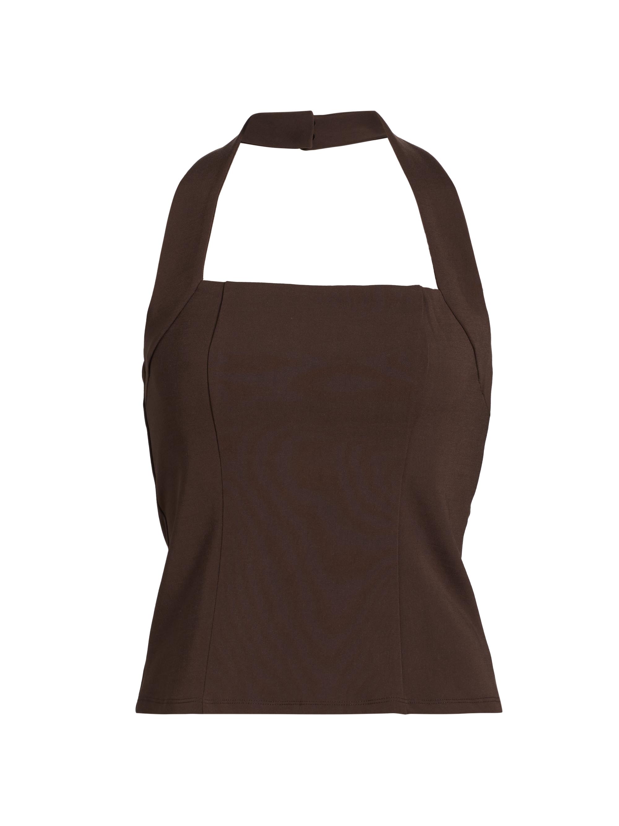 Reformation Women's Finnian Halter Top - Cafe