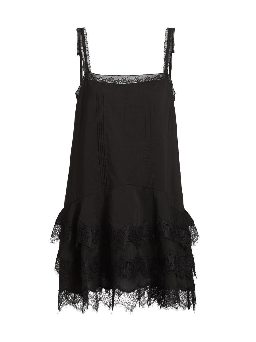 Reformation Cleodora Lace-Trim Slip Minidress | Saks Fifth
