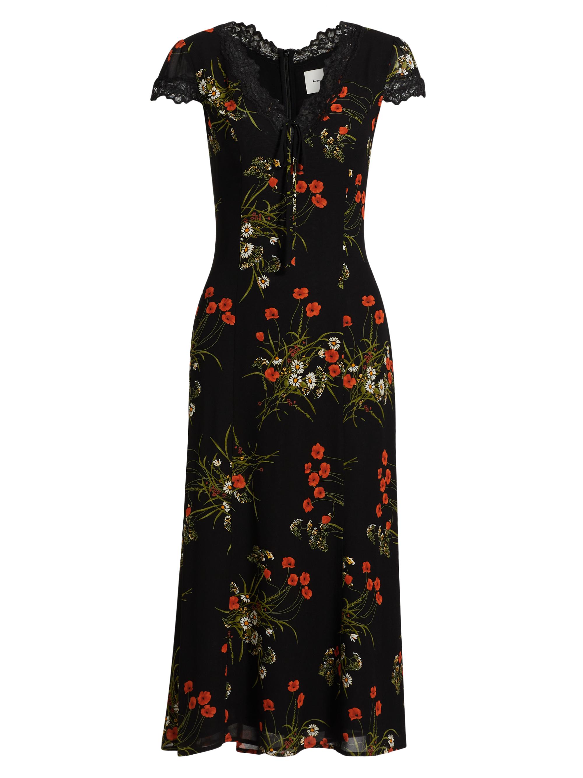 Reformation Tiffie Floral Midi-Dress | Saks Fifth Avenue