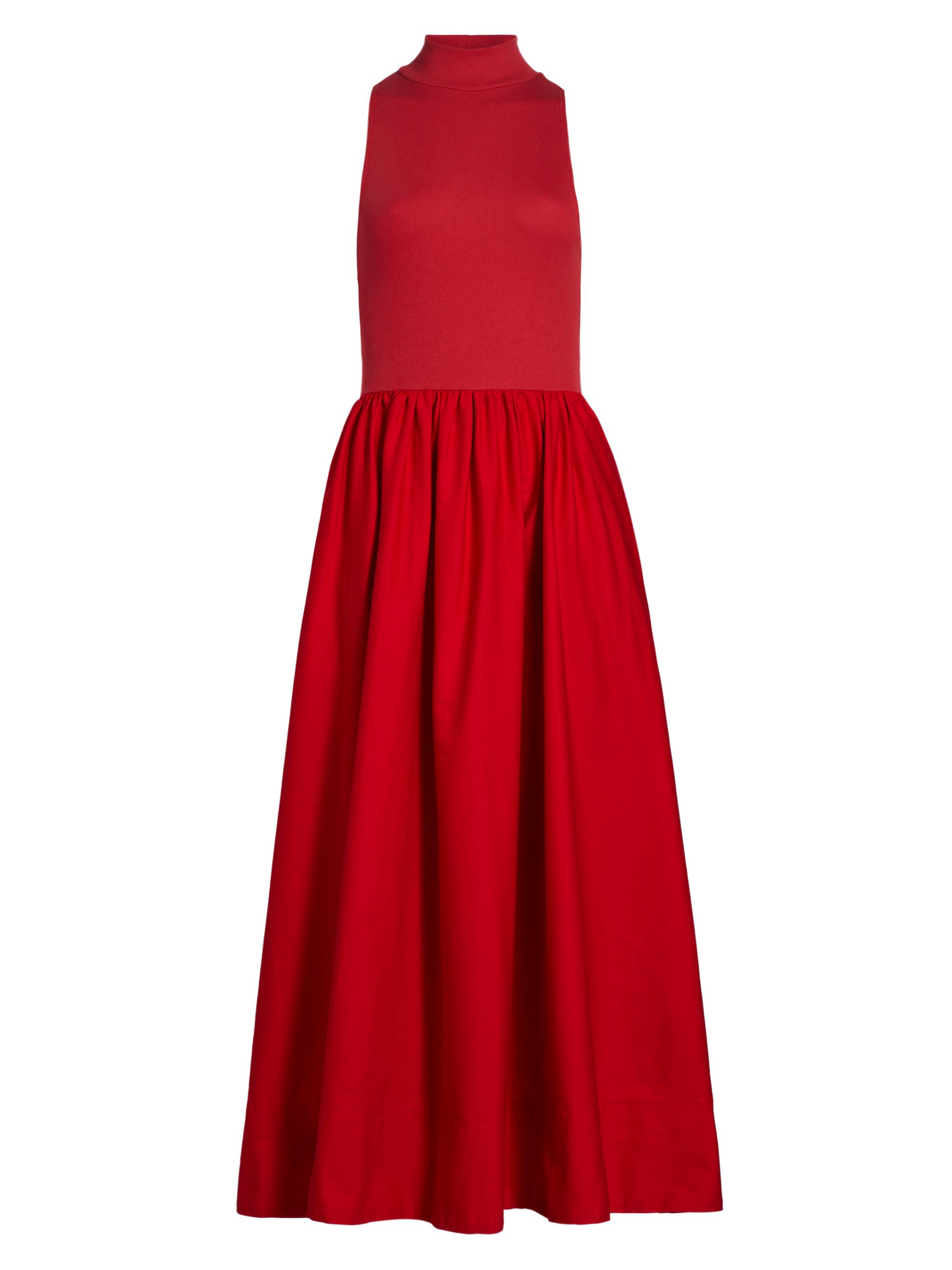 Reformation Women's Sai Fit & Flare Maxi Dress - Lipstick