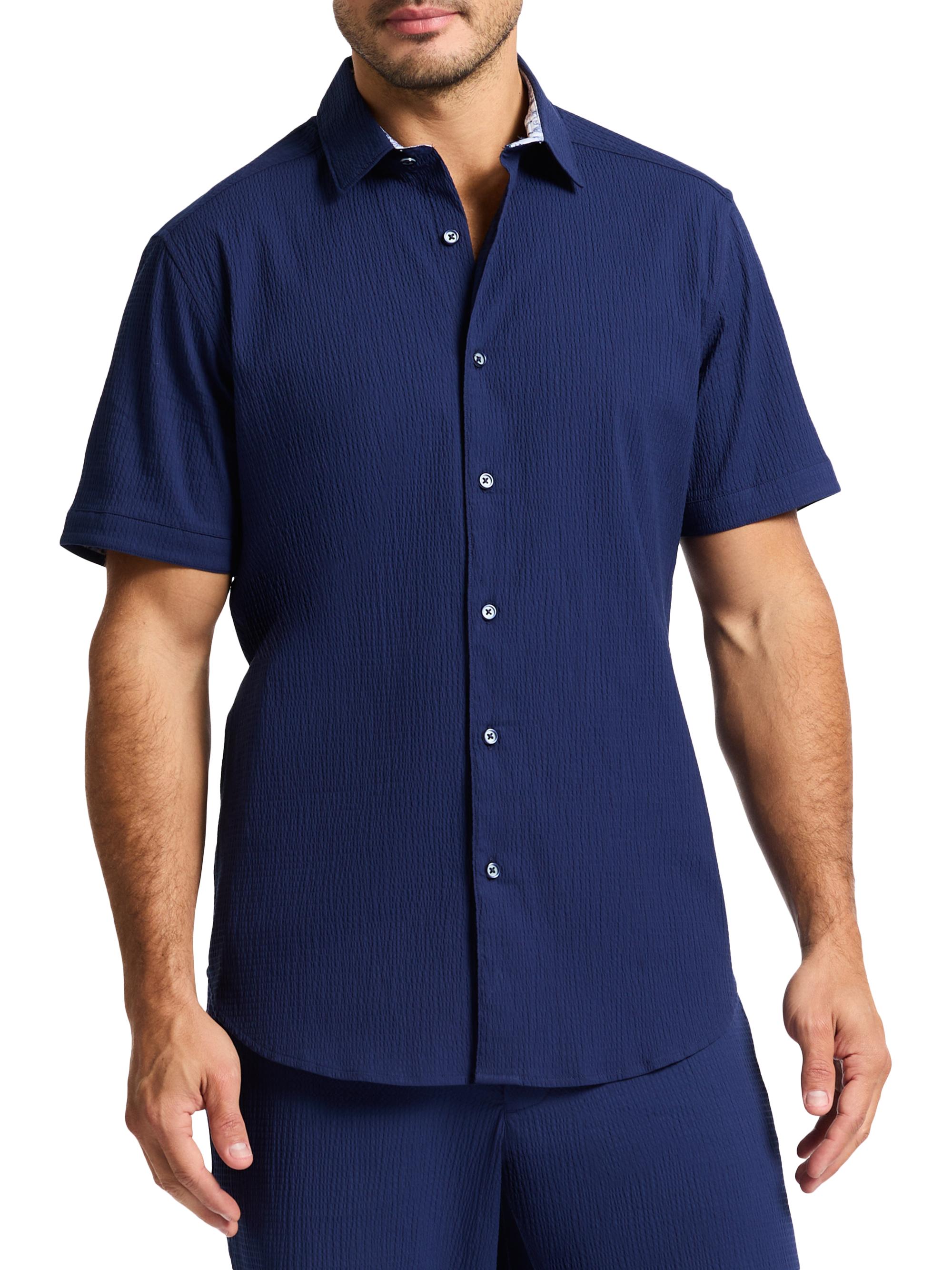 Robert Graham Men's Thresher Stretch-Cotton Woven Shirt - White