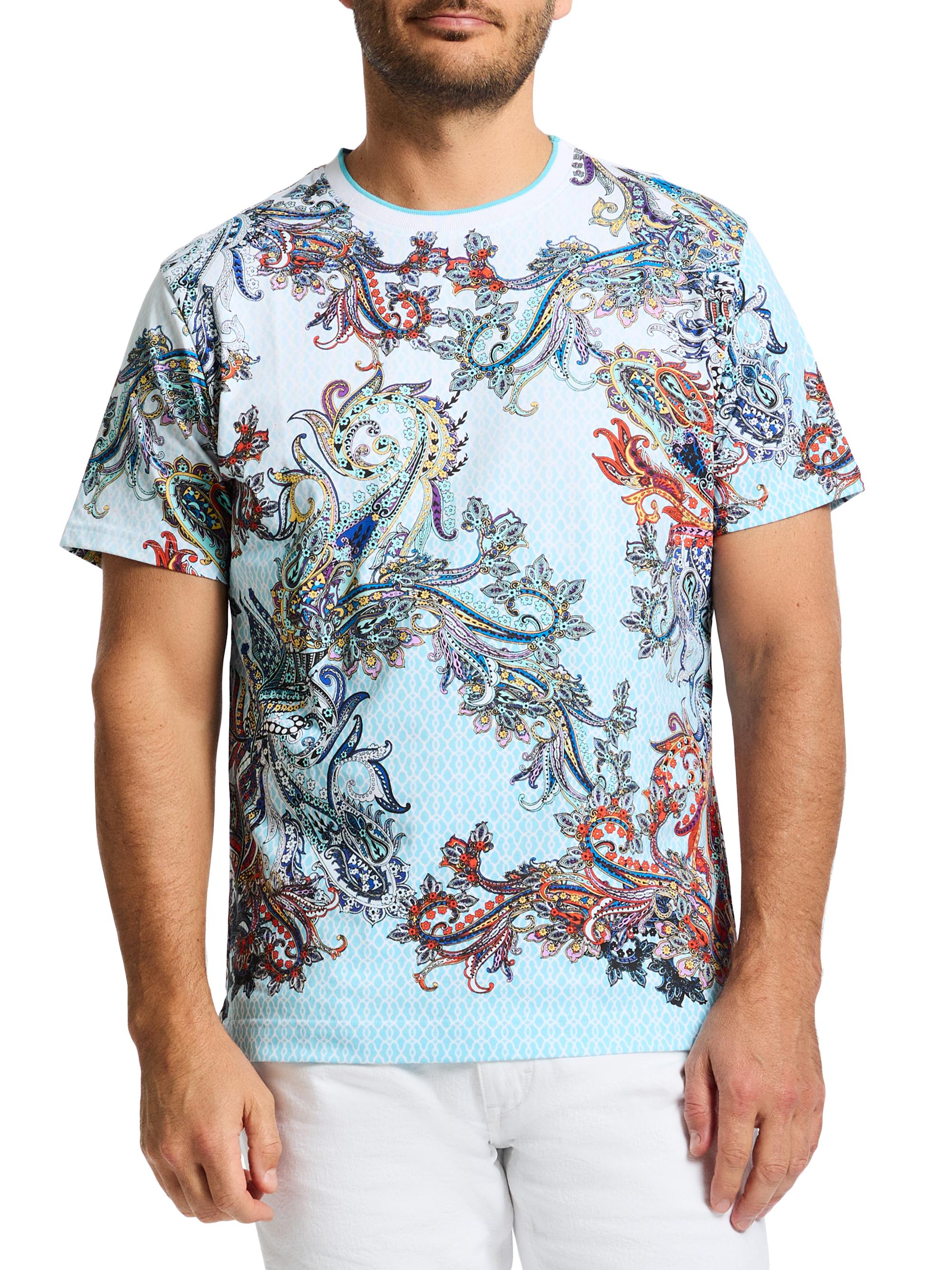 Robert Graham Men's Paisley Portal Graphic T-Shirt - White