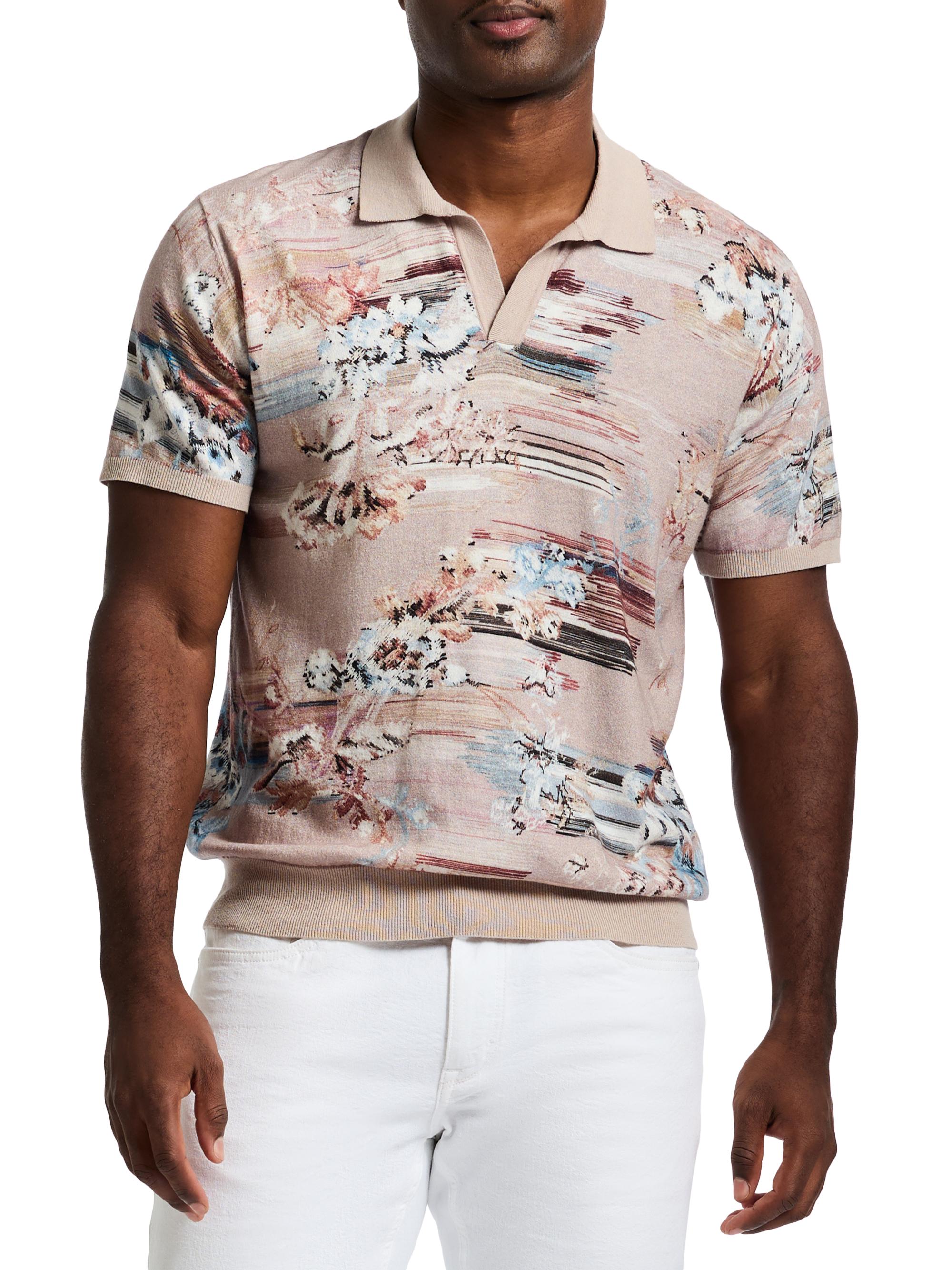 Robert Graham Men's Bowden Polo Sweater - Beige