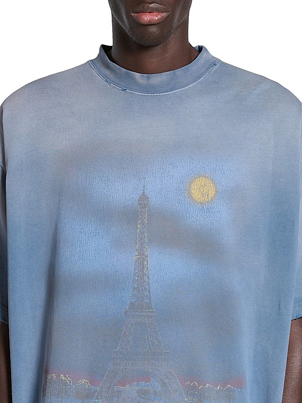 Shop Balenciaga Paris Moon Oversized T-Shirt | Saks Fifth Avenue Shop Balenciaga Paris Moon Oversized T-Shirt | Saks Fifth Avenue