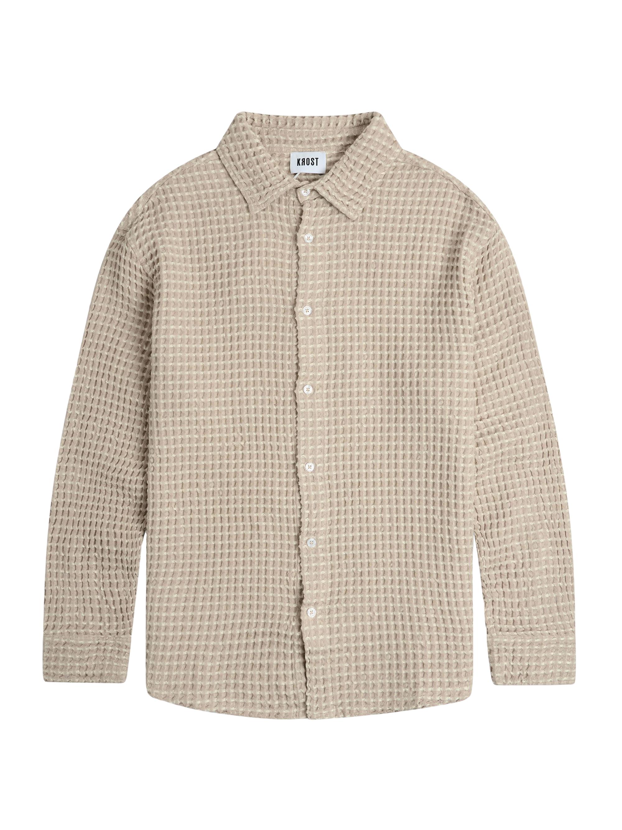 Krost Men's Linas Boxy Button Up - Egret