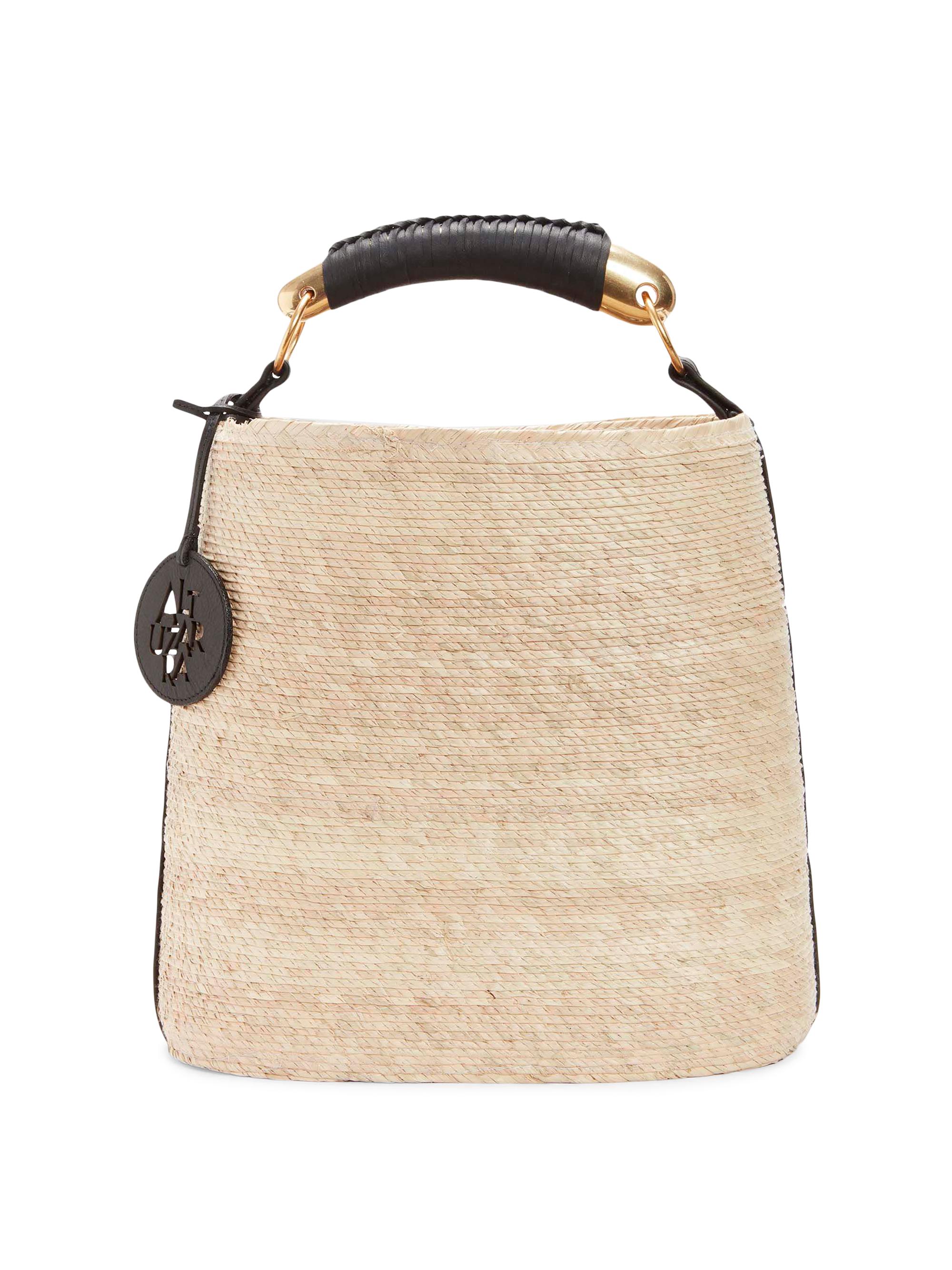 Altuzarra Women's Watermill Straw Top-Handle Bag - Natural Black