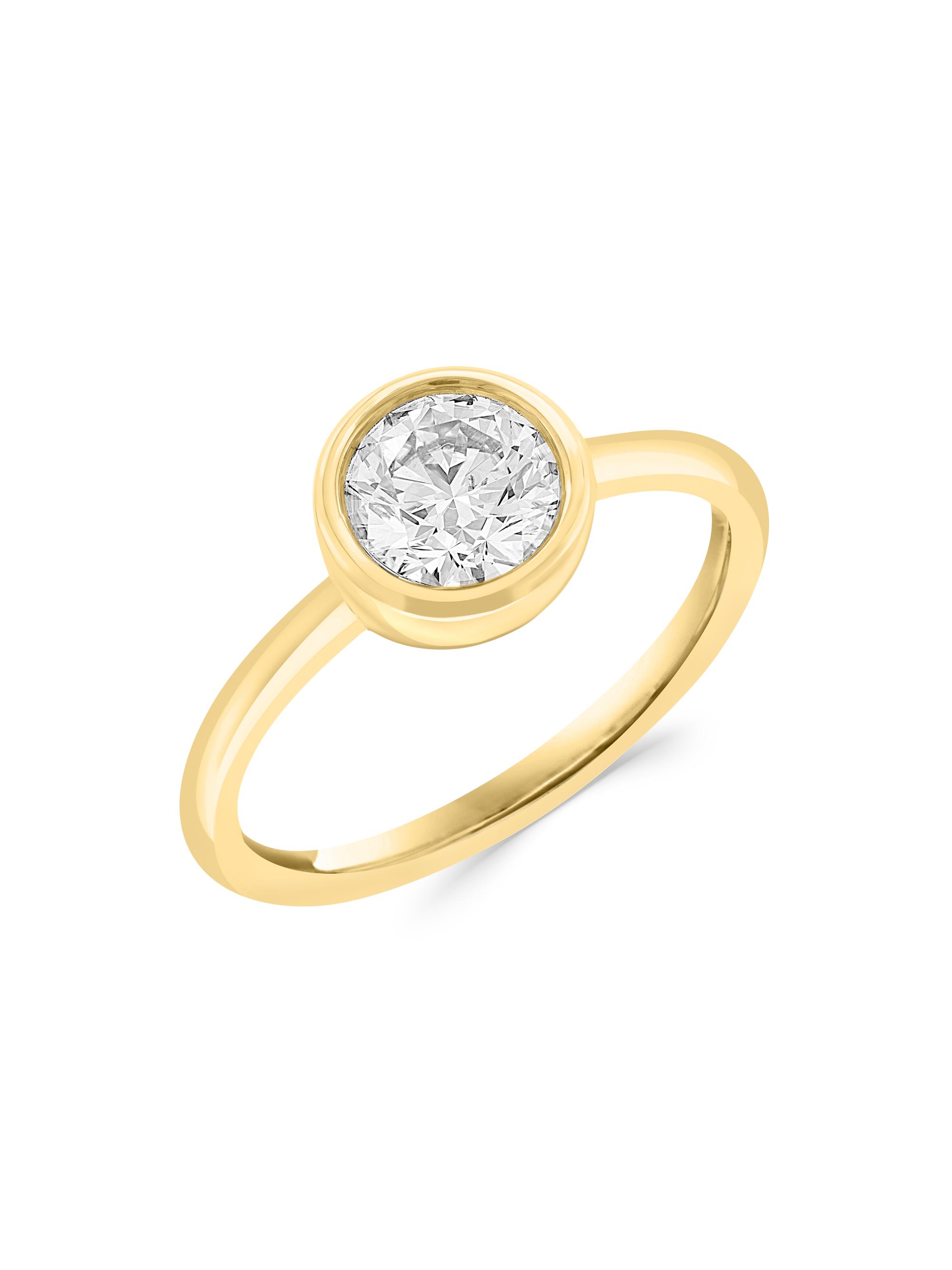 Saks Fifth Avenue Collection Women's 14K Yellow Gold & 1.00 TCW Round Lab-Grown Diamond Solitaire Ring - Yellow Gold