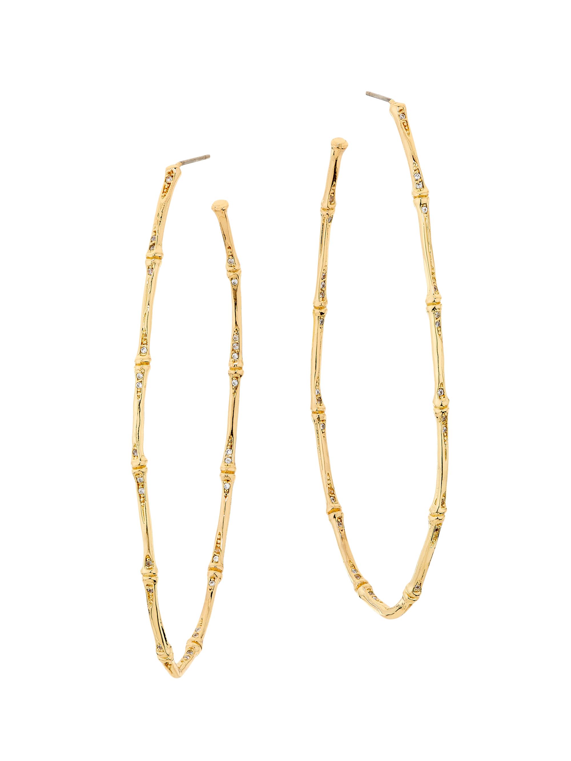 Ramy Brook Women's Geometrical Hoops Bayley Goldtone Earrings - Gold