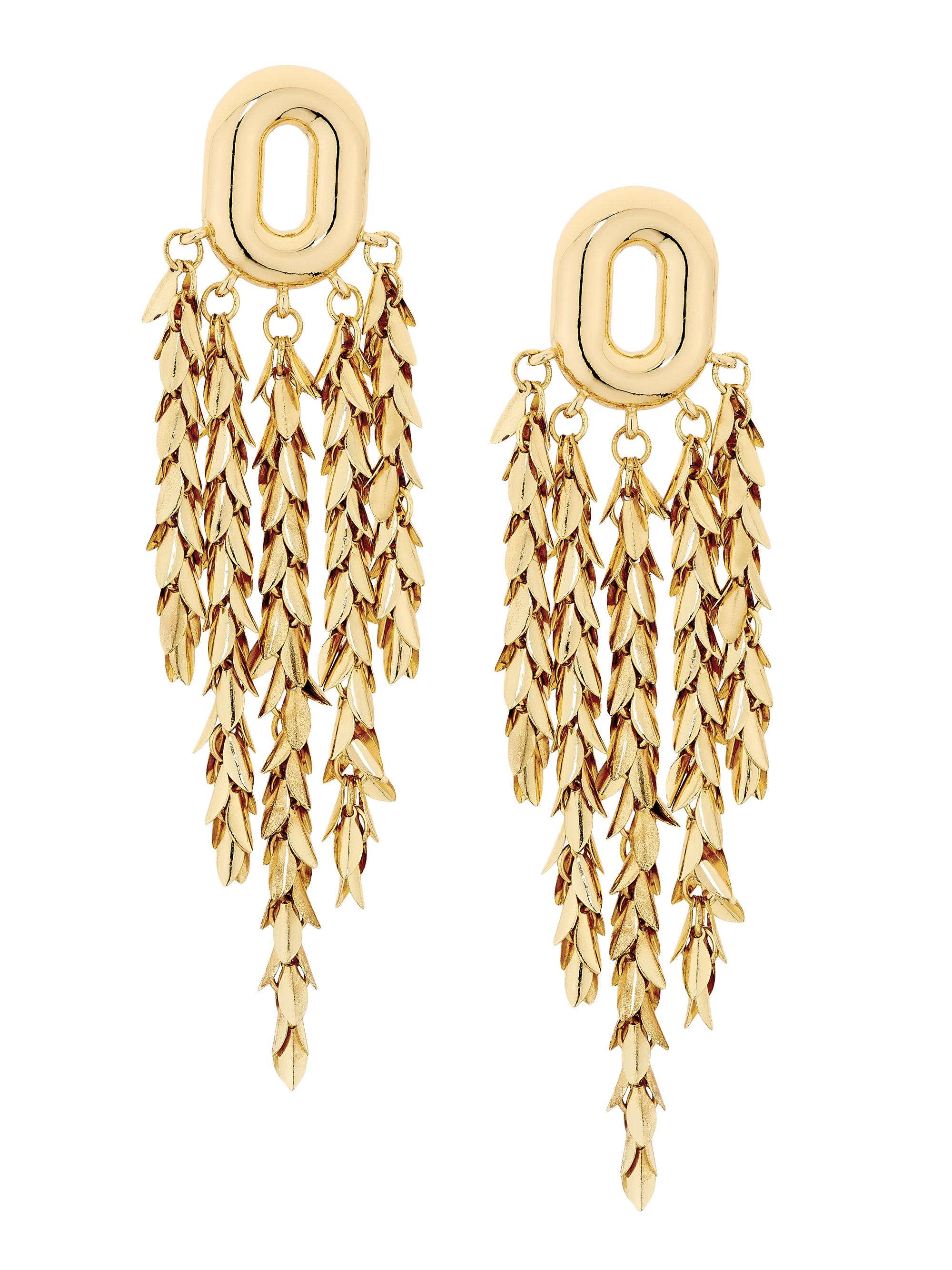 Ramy Brook Women's Fringe Lysianne Goldtone Earrings - Gold