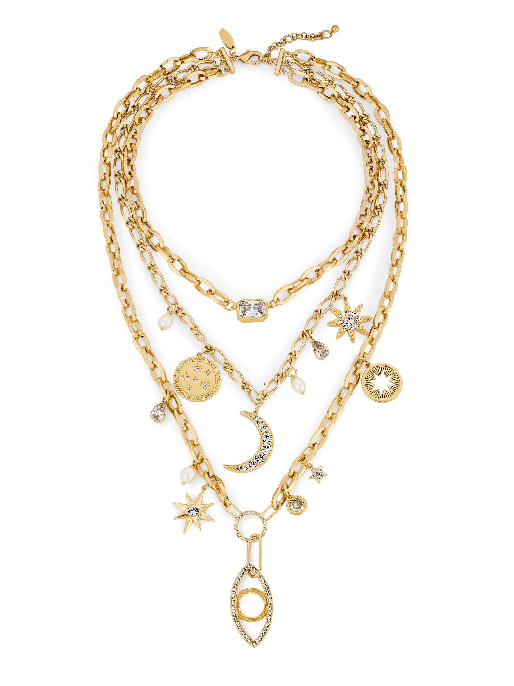 Ramy Brook Women's Charm Kahleah Goldtone, Freshwater Pearl & Cubic Zirconia Necklace - Gold