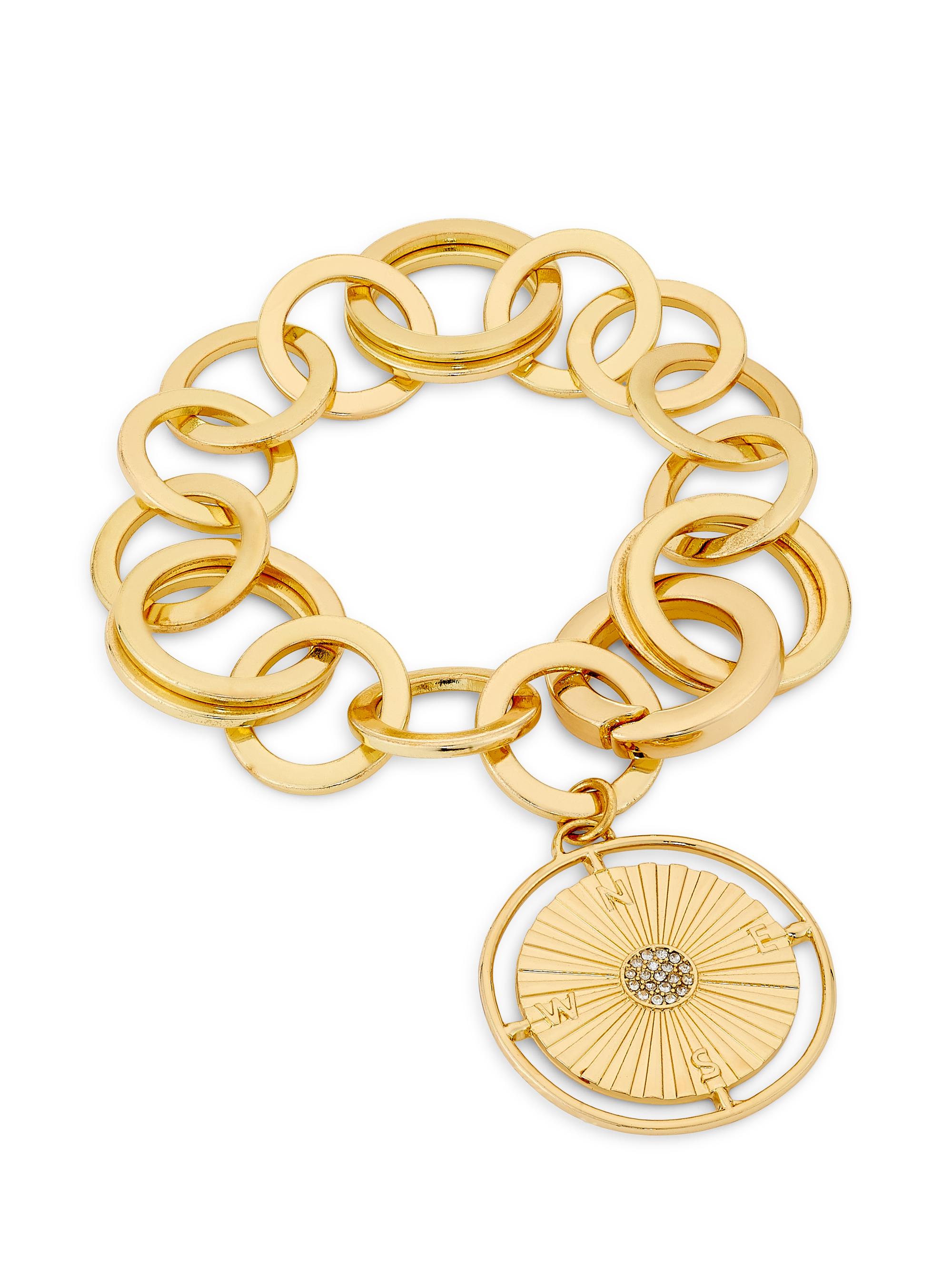 Ramy Brook Women's Chain Calliope Goldtone & Cubic Zirconia Bracelet - Gold