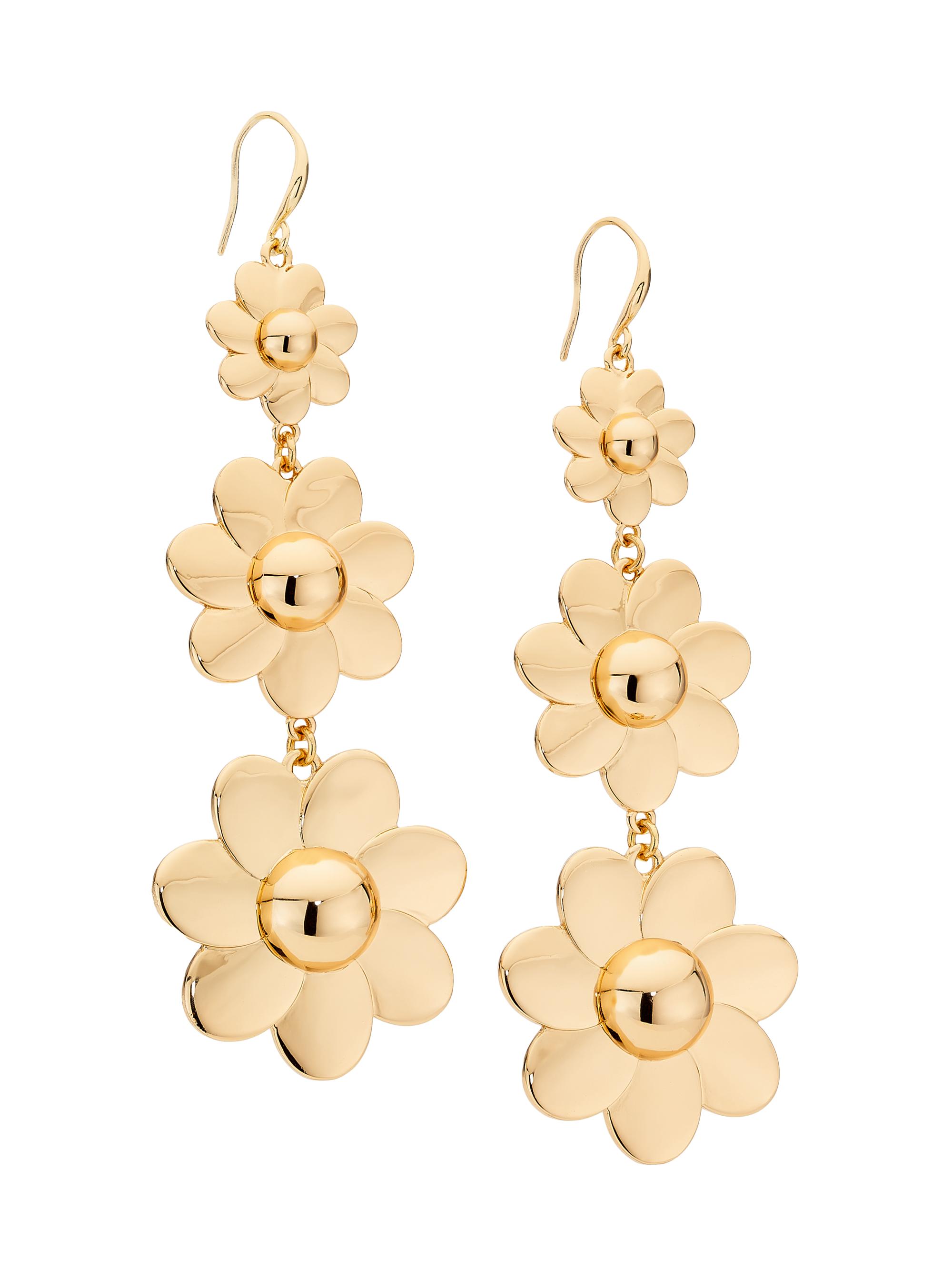 Ramy Brook Women's Ezra Goldtone Flower Drop Earrings - Gold