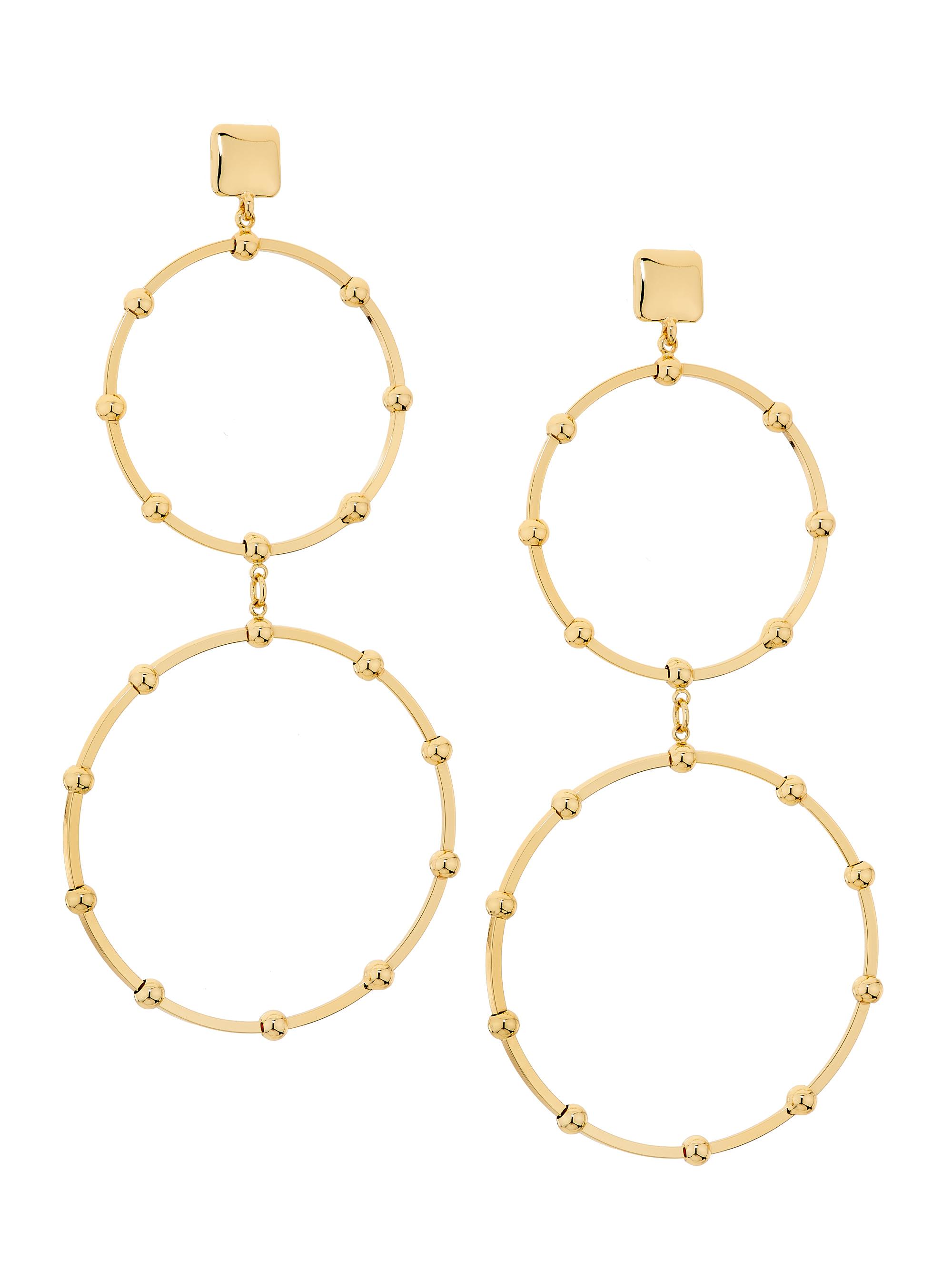 Ramy Brook Women's Geometrical Hoops Kairi Goldtone Earrings - Gold