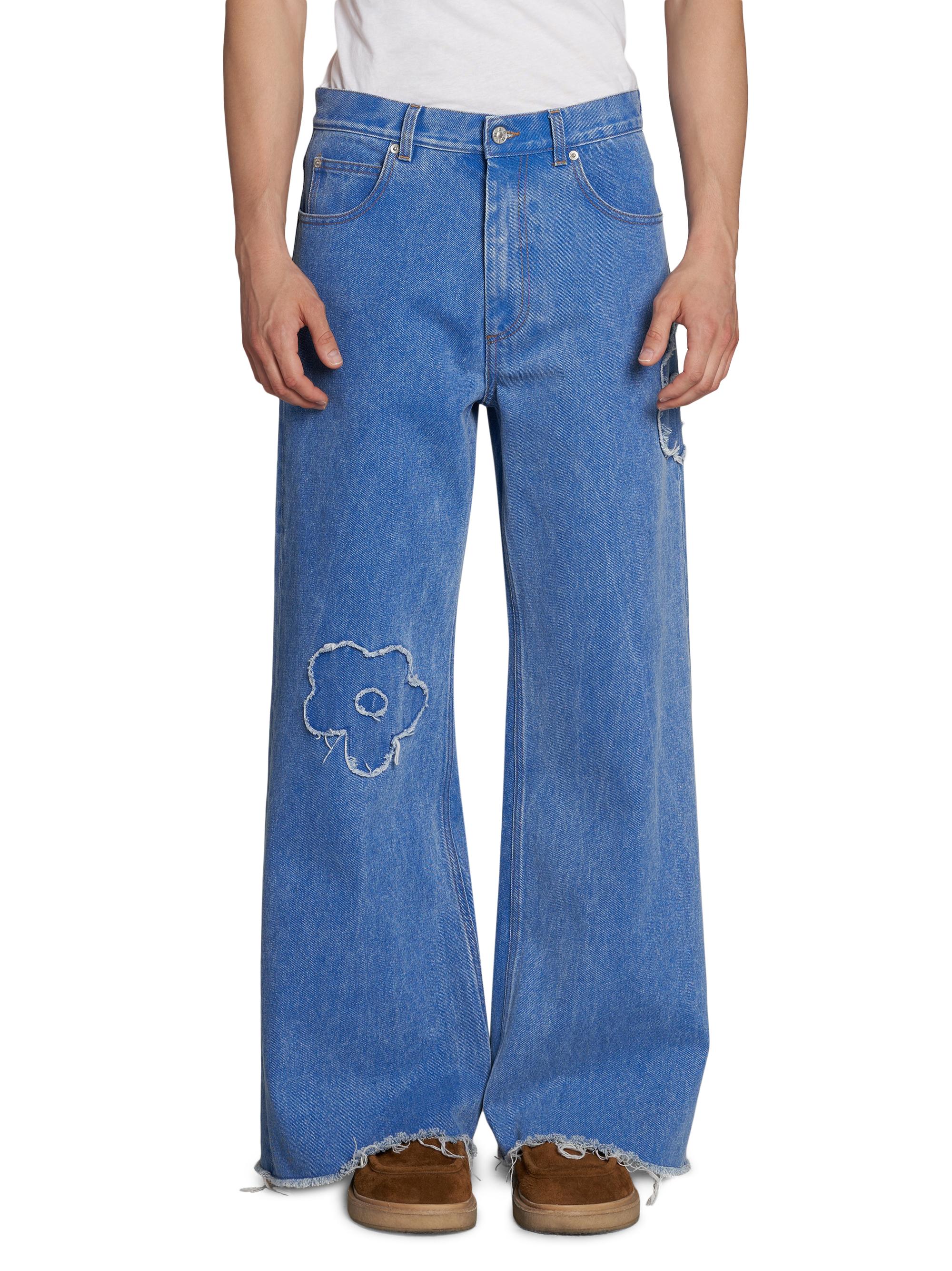 Marni Floral Patch Flared Jeans | Saks Fifth Avenue