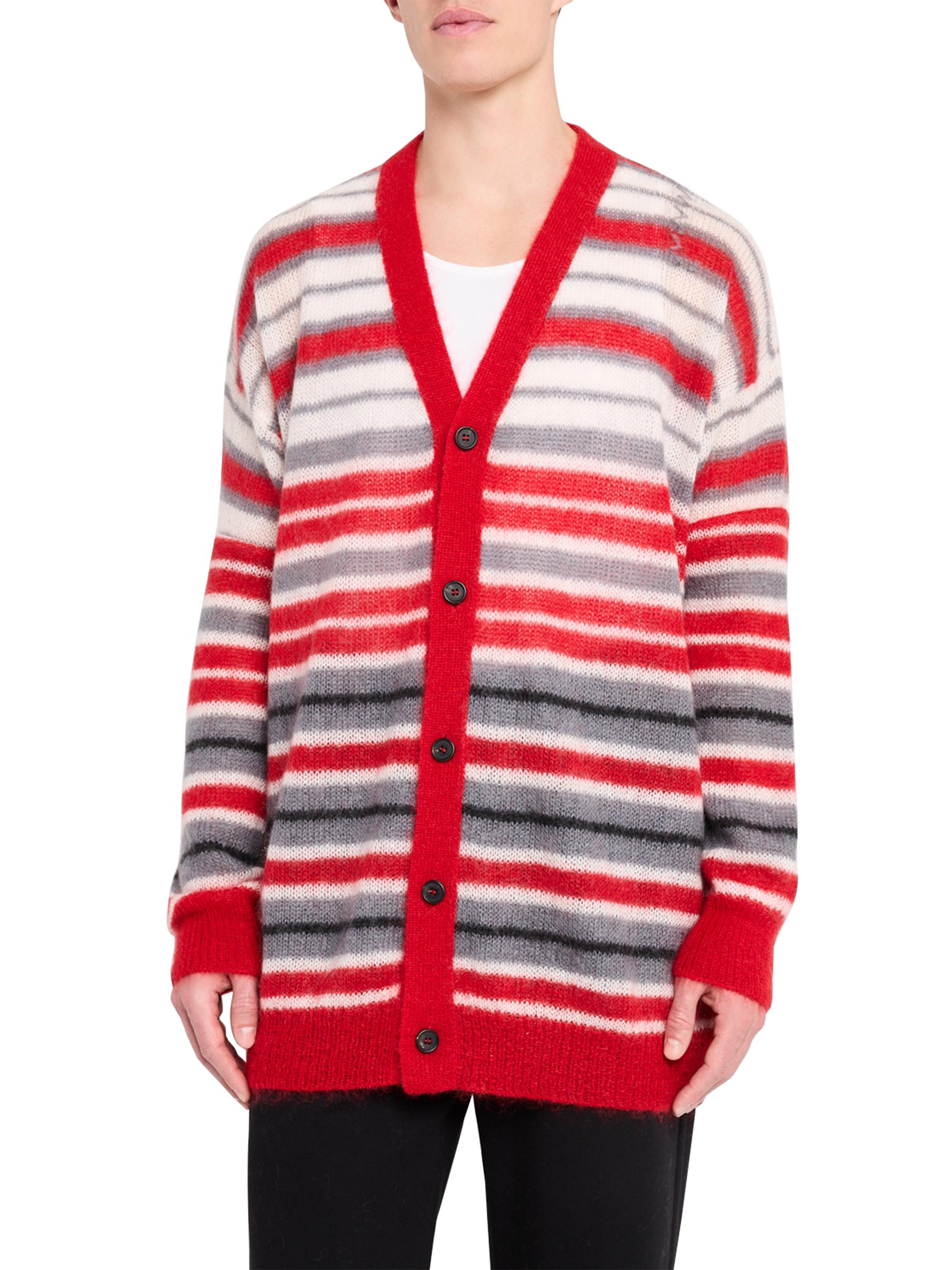 Marni Striped Mohair-Nylon-Wool Cardigan | Saks Fifth Avenue