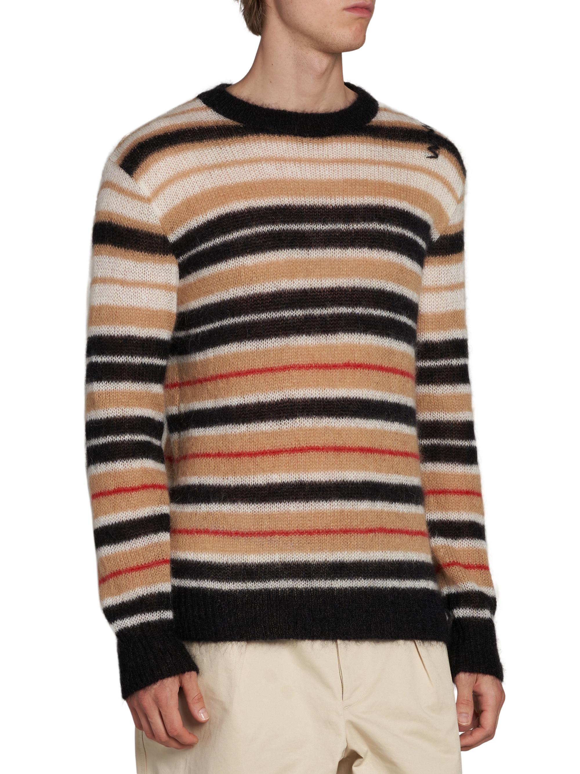 MARNI ニット Marni Lightweight Striped Mohair-Blend Sweater | Saks Fifth Avenue