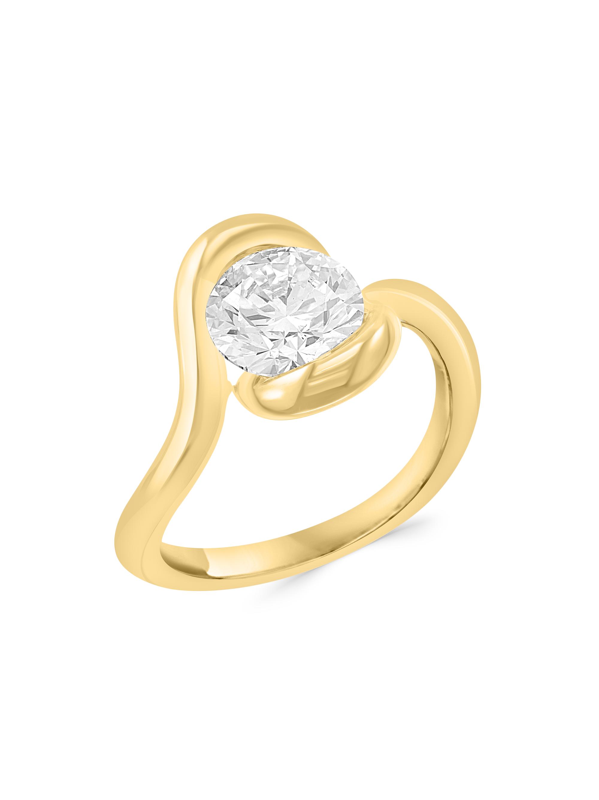 Saks Fifth Avenue Collection Women's 14K Yellow Gold & 2.00 TCW Round Lab-Grown Diamond Ring - Yellow Gold