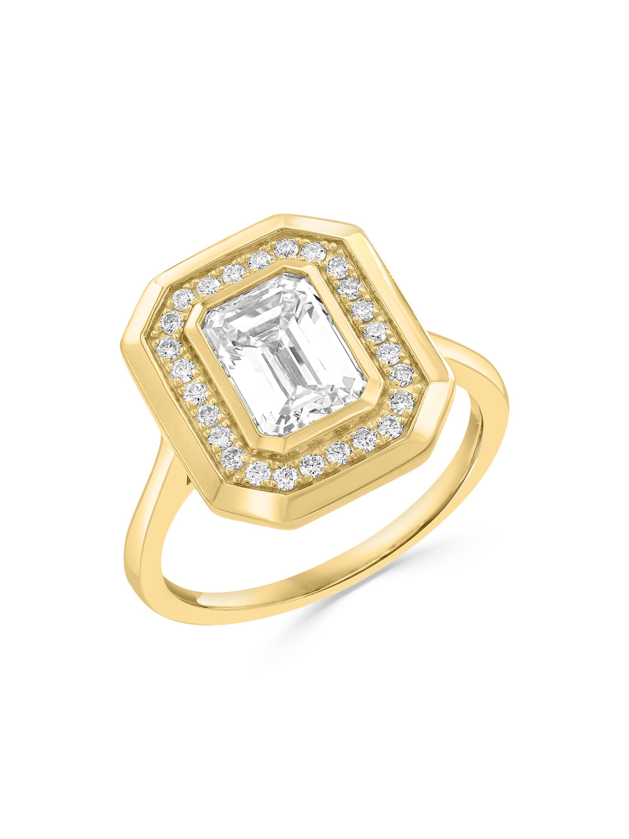 Saks Fifth Avenue Collection Women's 14K Yellow Gold & 2.15 TCW Lab-Grown Diamond Ring - Yellow Gold