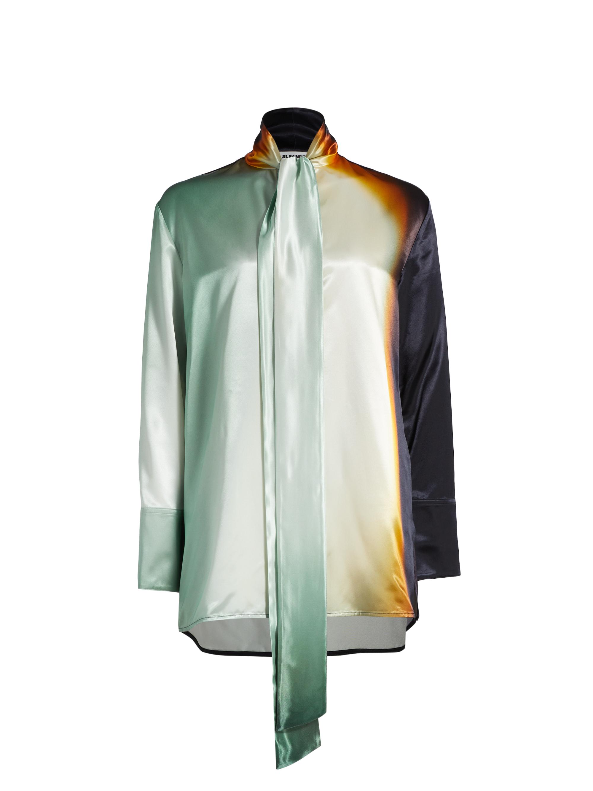 Jil Sander Women's Fluid Scarf Blouse - Dark Sky