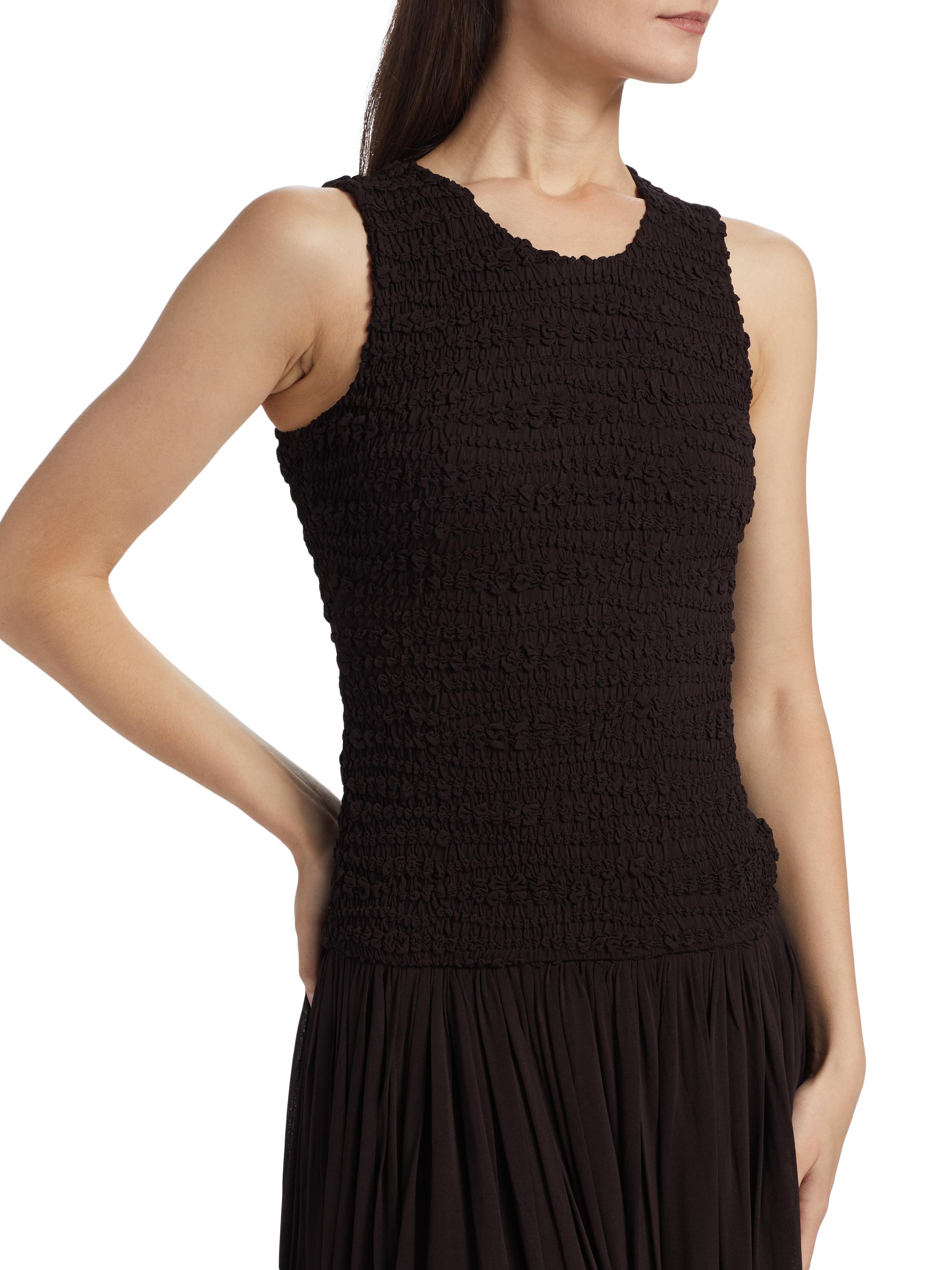 Jil Sander Smocked Drop-Waist Maxi Dress | Saks Fifth Avenue