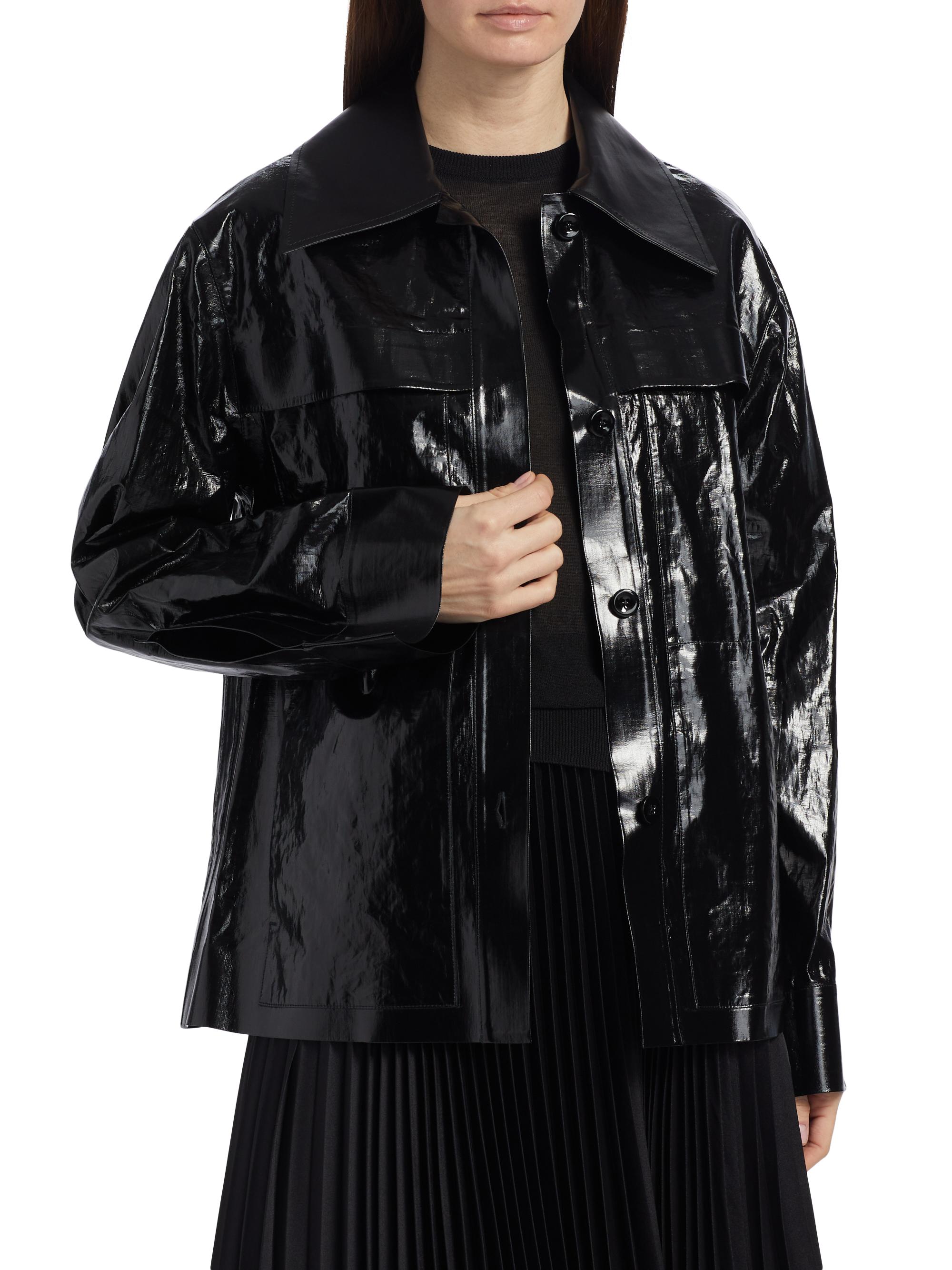 Jil Sander Lacquered Linen Sport Jacket | Saks Fifth Avenue
