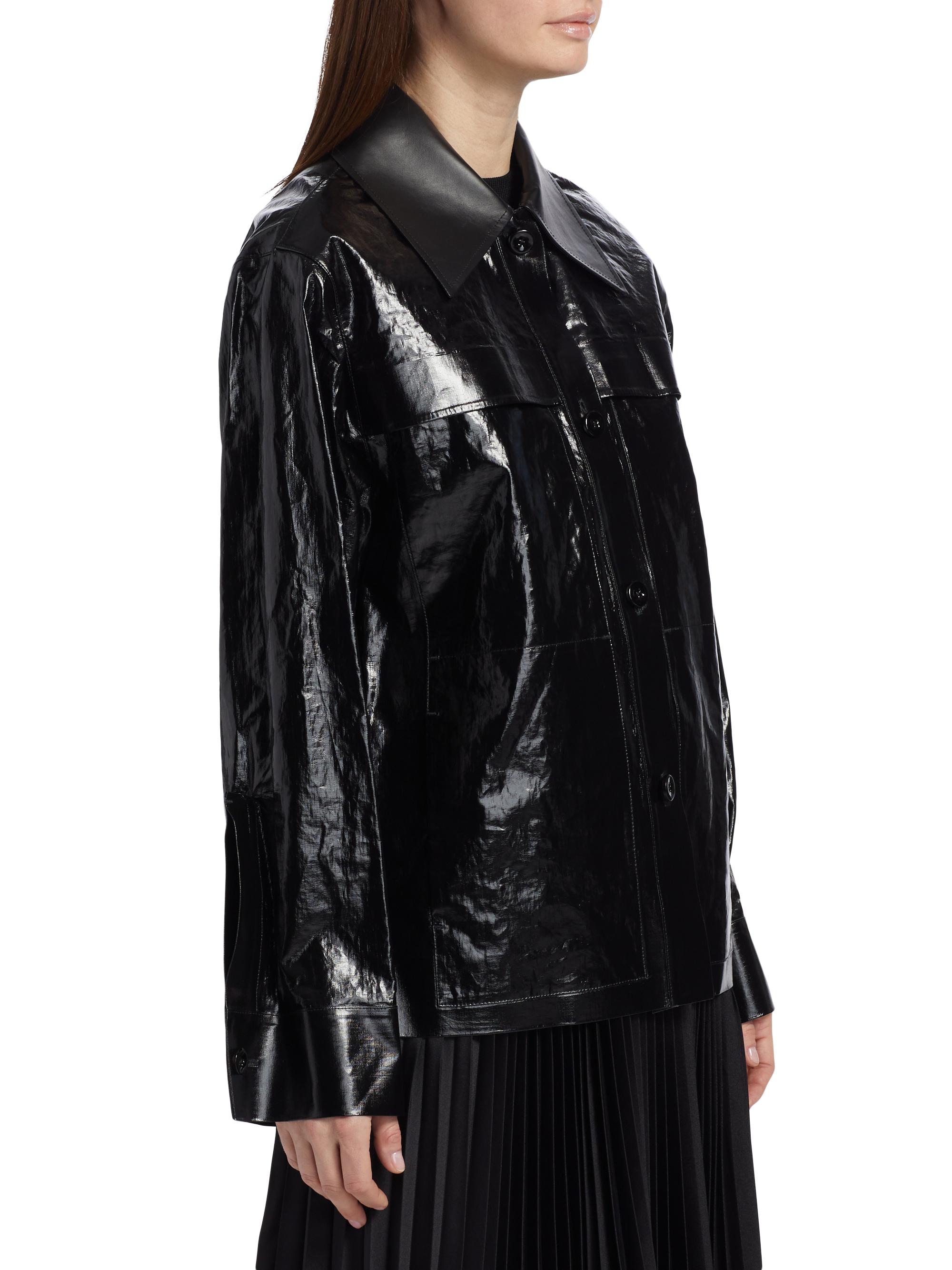 Jil Sander Lacquered Linen Sport Jacket | Saks Fifth Avenue