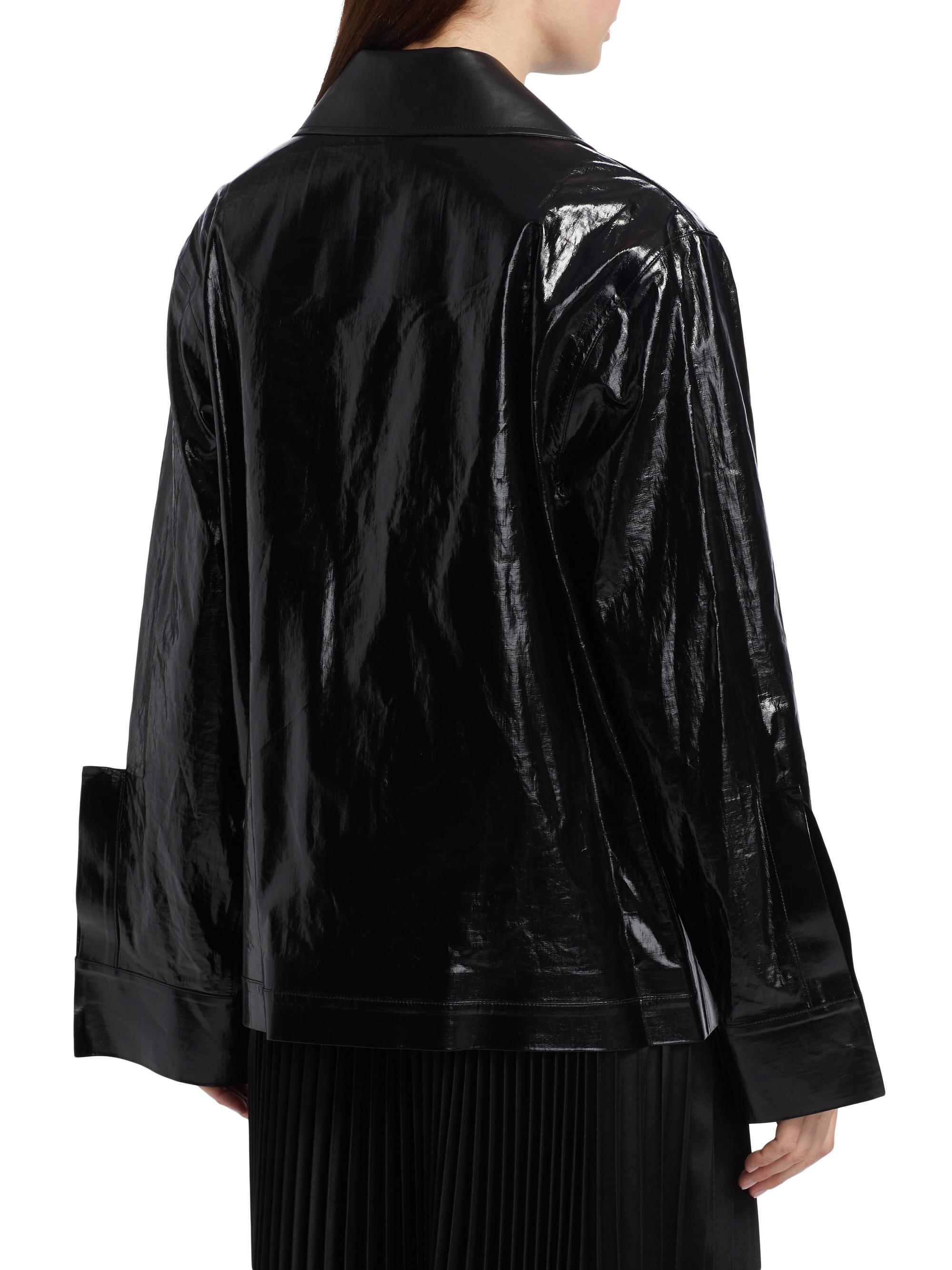 Jil Sander Lacquered Linen Sport Jacket | Saks Fifth Avenue