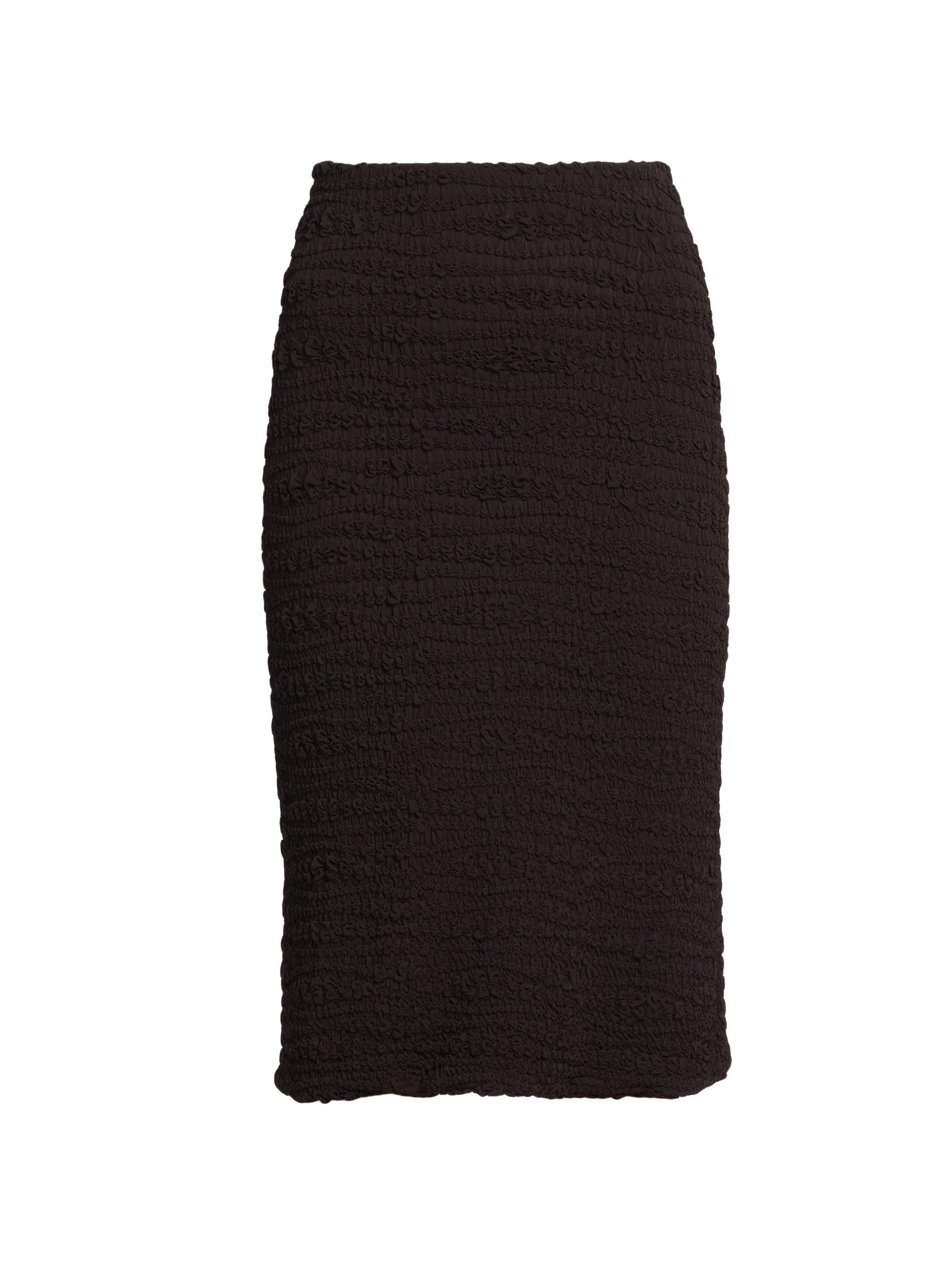 Jil Sander Women's Textured Knit Pencil Skirt - Chocolate Brown