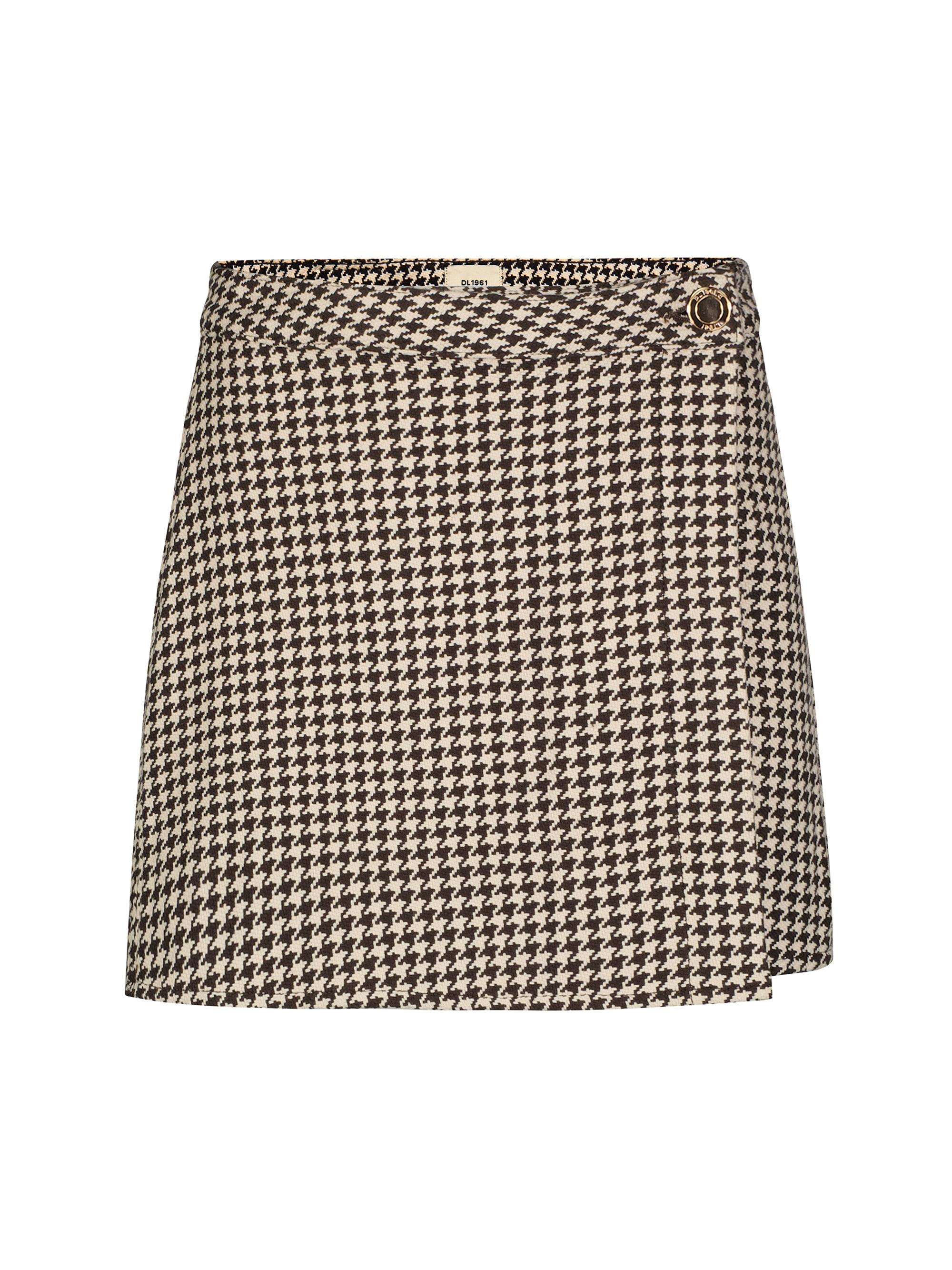 DL1961 Premium Denim Women's Andi Wrap Mini Skirt - Brown