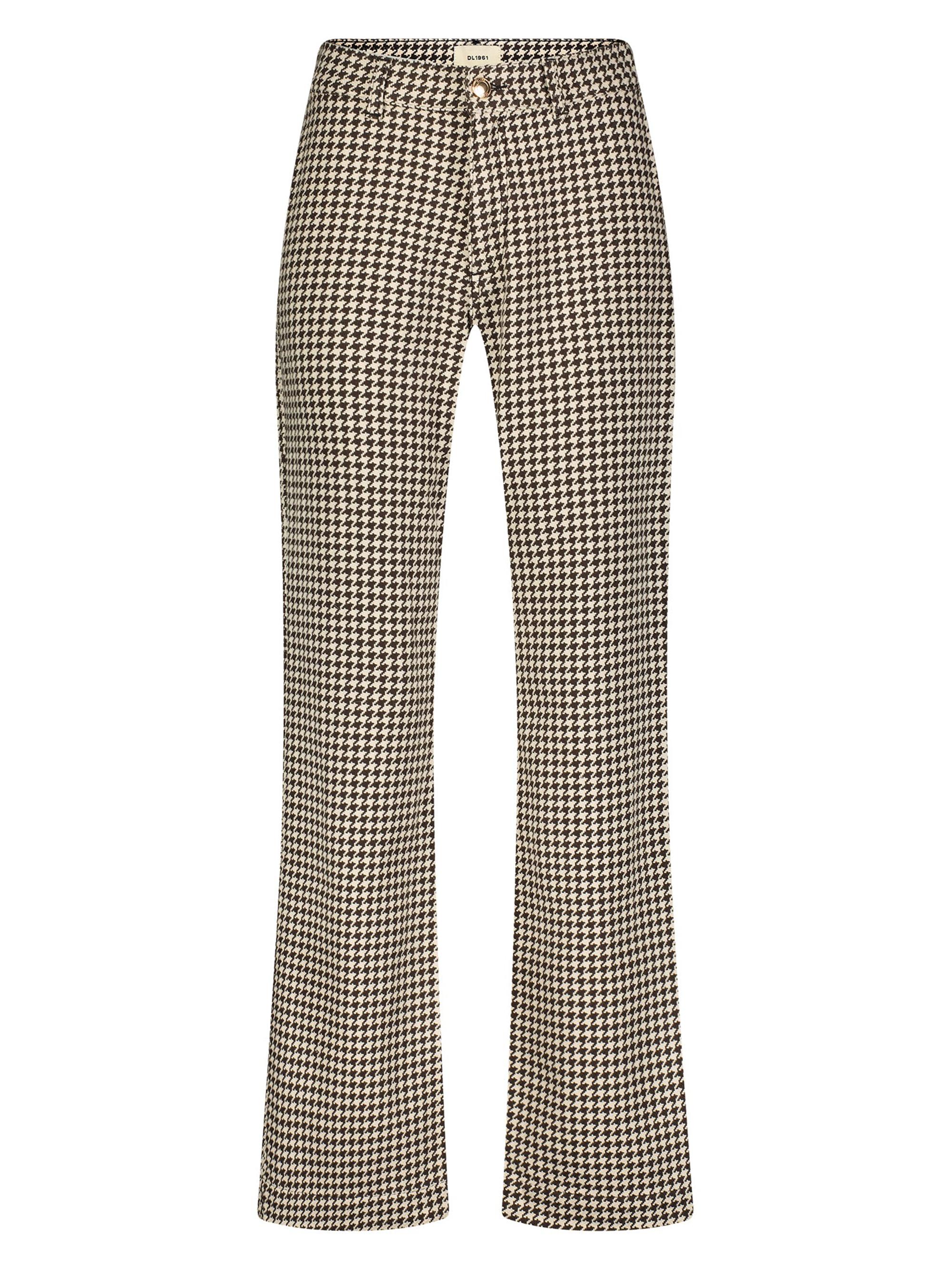 DL1961 Premium Denim Women's Desi Boot High Rise Pants - Brown