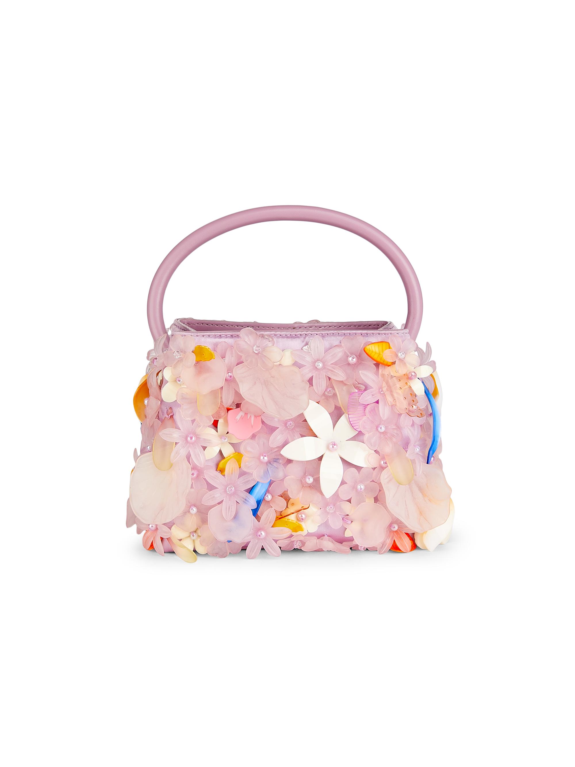 Cult Gaia Women's Mini Solene Leather Top Handle Bag - Sweet Pea Multi