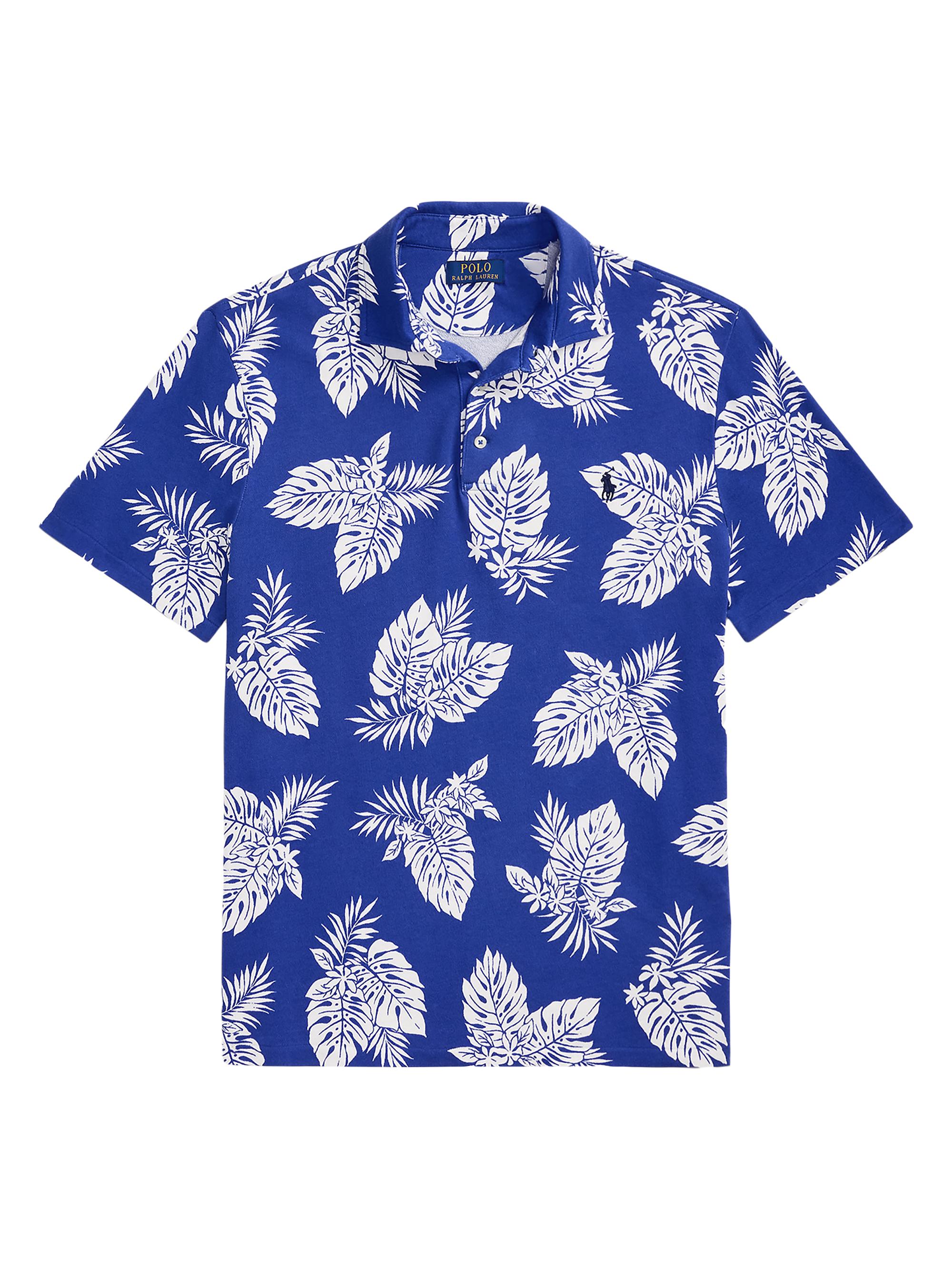 Polo Ralph Lauren Men's Custom-Slim-Fit Monstera Spa Terry Polo Shirt - Tropical Monstera