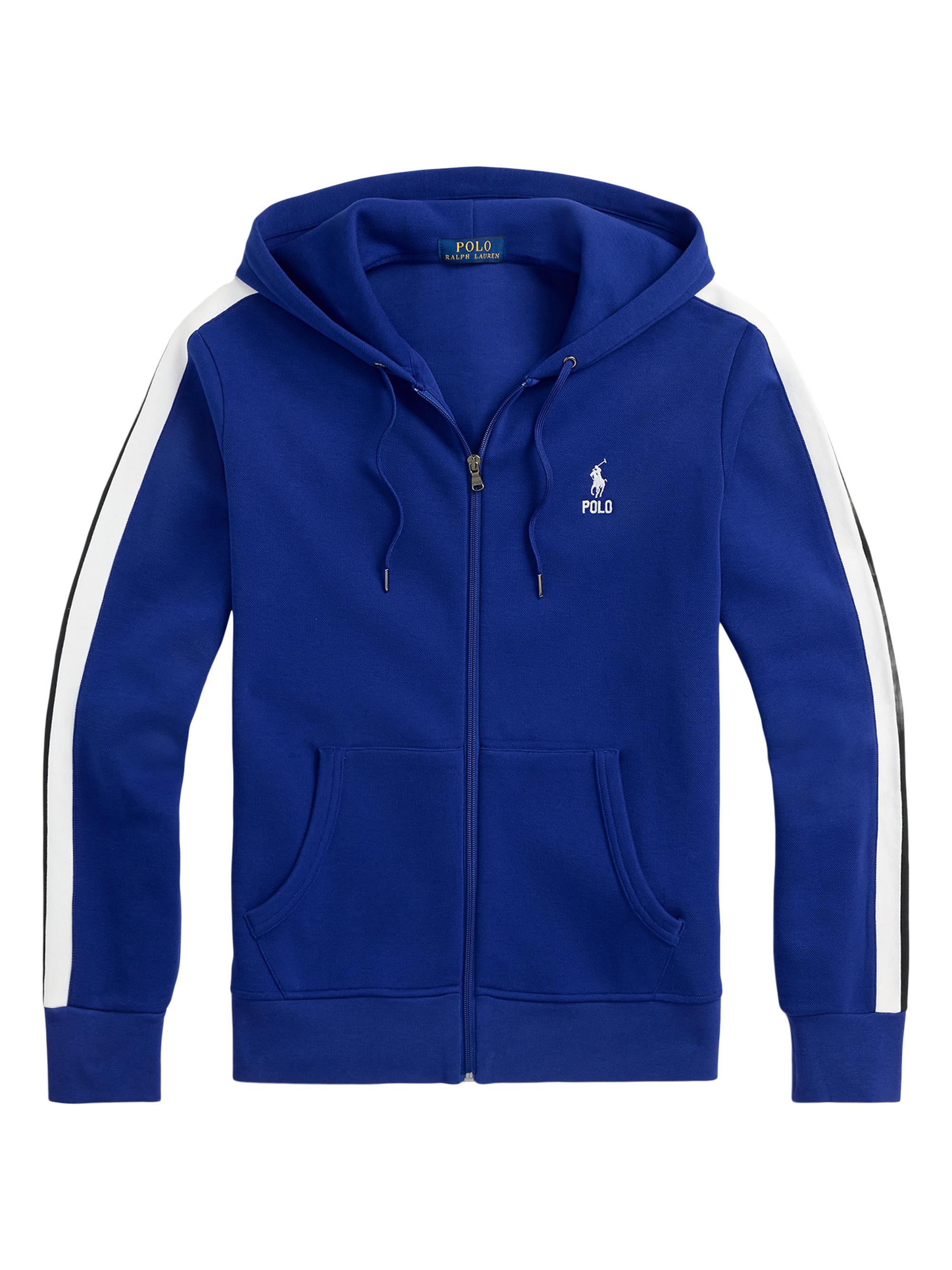 Polo Ralph Lauren Men's Double-Knit Full-Zip Hoodie - Heritage Royal Multi