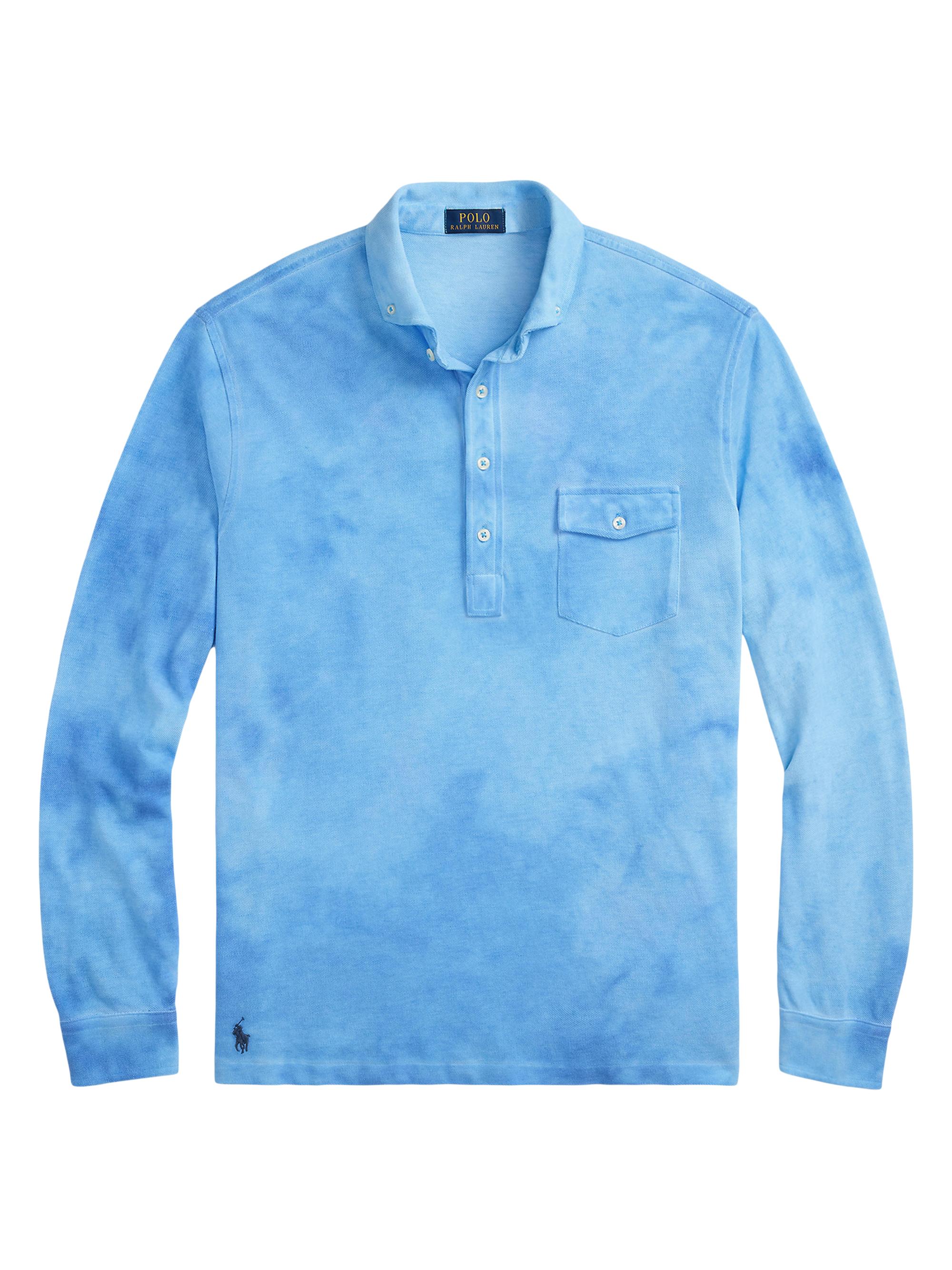 Polo Ralph Lauren Men's Garment-Dyed Mesh Polo Shirt - Sky Blue