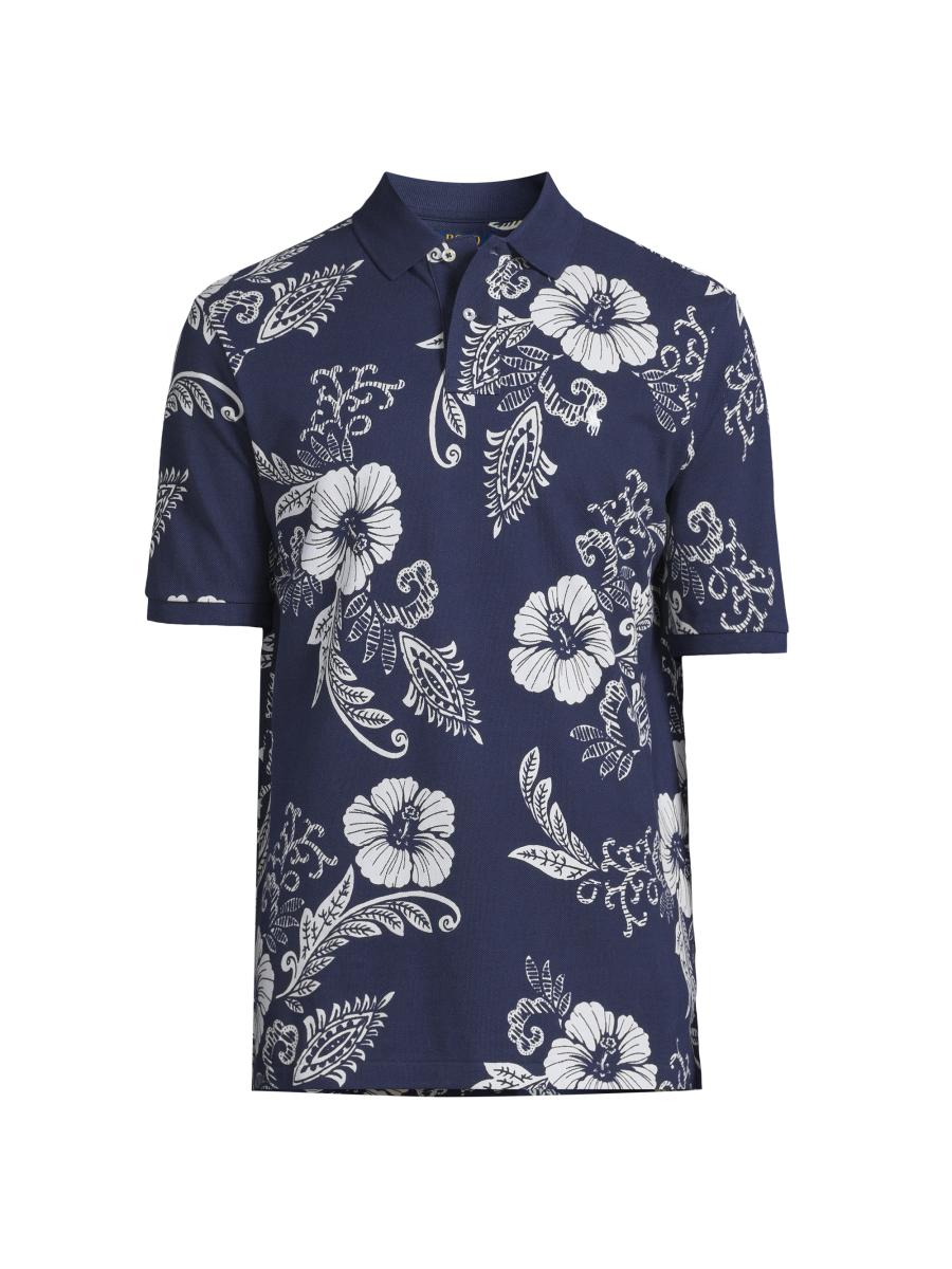 送料関税無料【POLO RALPH LAUREN】HIBISCUS MESHポロシャツ Polo Ralph Lauren Men's Classic-Fit Hibiscus Mesh Polo Shirt