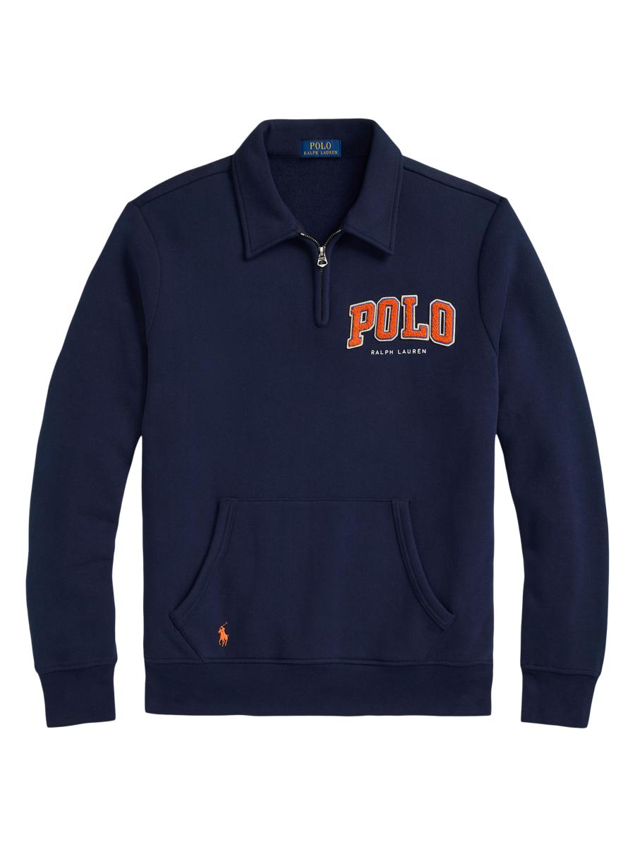 ★★POLO RALPH LAUREN★★ Long sleeve sweatshirt hoodie navy Polo RL Men's Long Sleeve Jersey Knit Pullover Hoodie (Navy