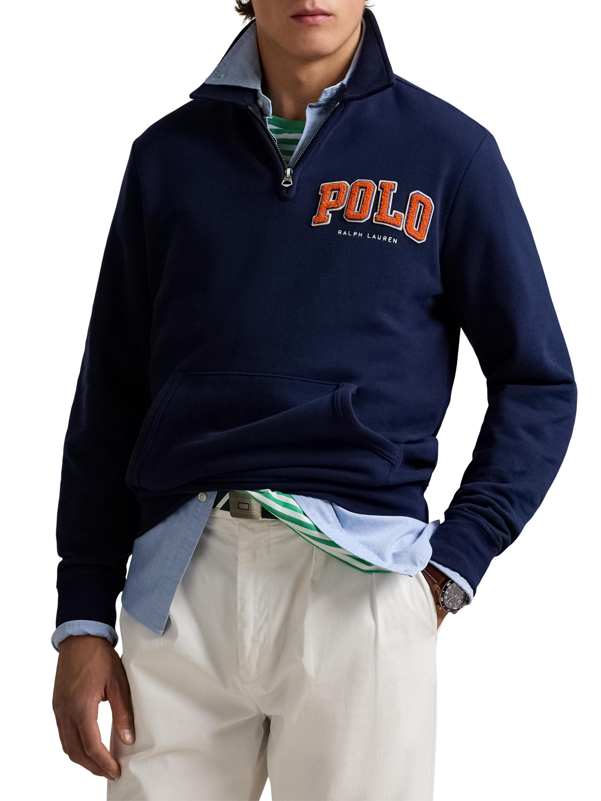 Polo Ralph Lauren The RL Fleece Logo Collared Sweatshirt | Saks