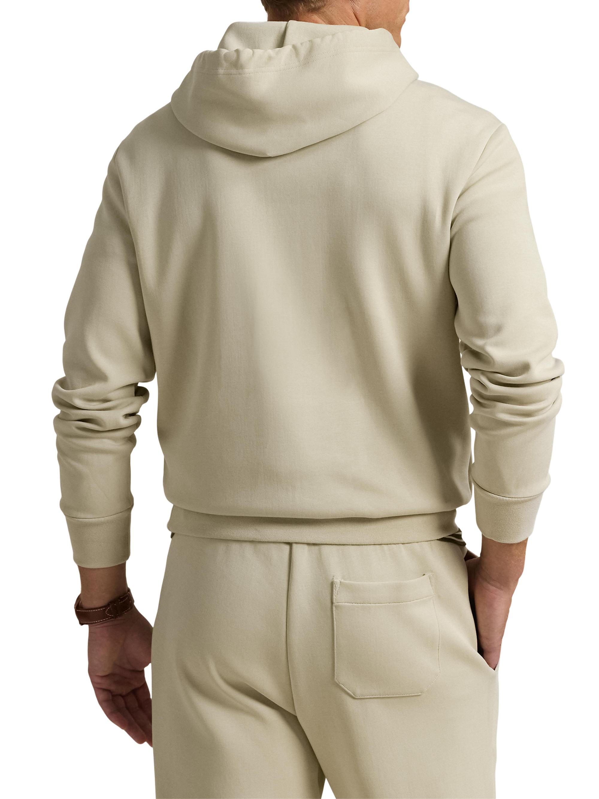 Polo Ralph Lauren Leather-Pony Double-Knit Hoodie | Saks Fifth Avenue
