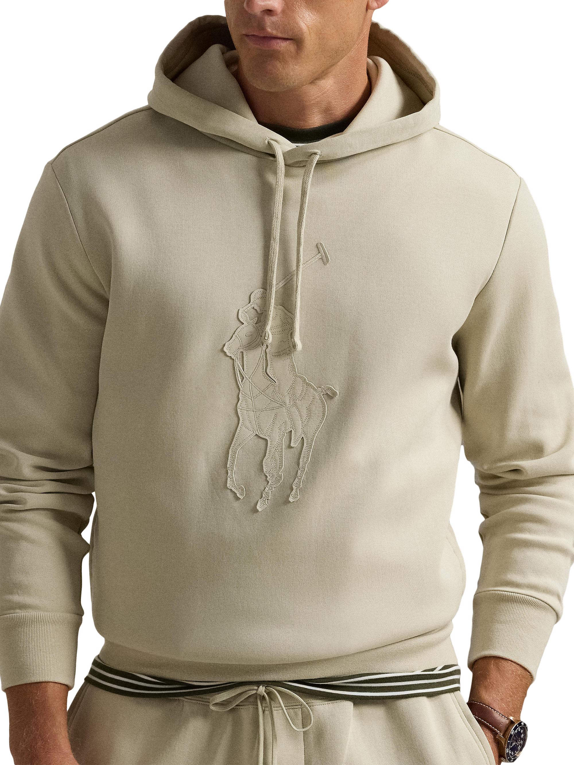 Polo Ralph Lauren Leather-Pony Double-Knit Hoodie | Saks Fifth Avenue