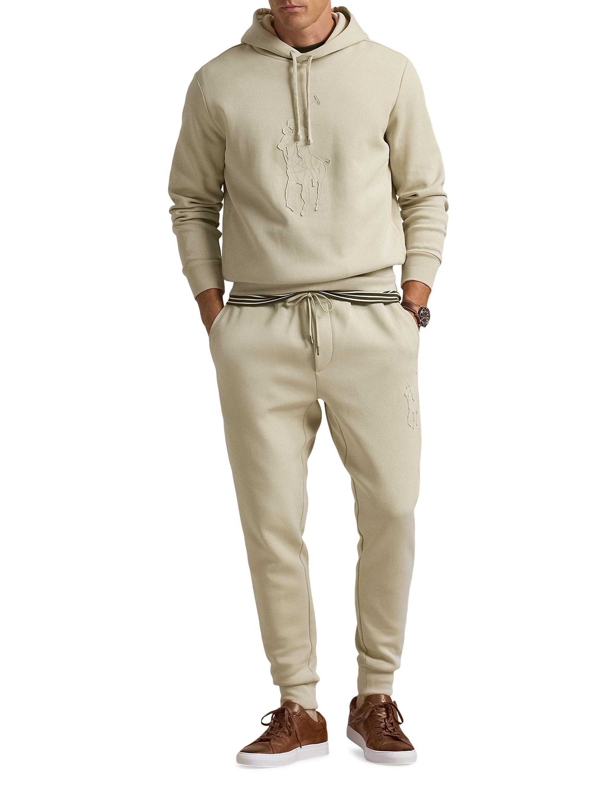 Polo Ralph Lauren Leather-Pony Double-Knit Hoodie Saks Fifth Avenue