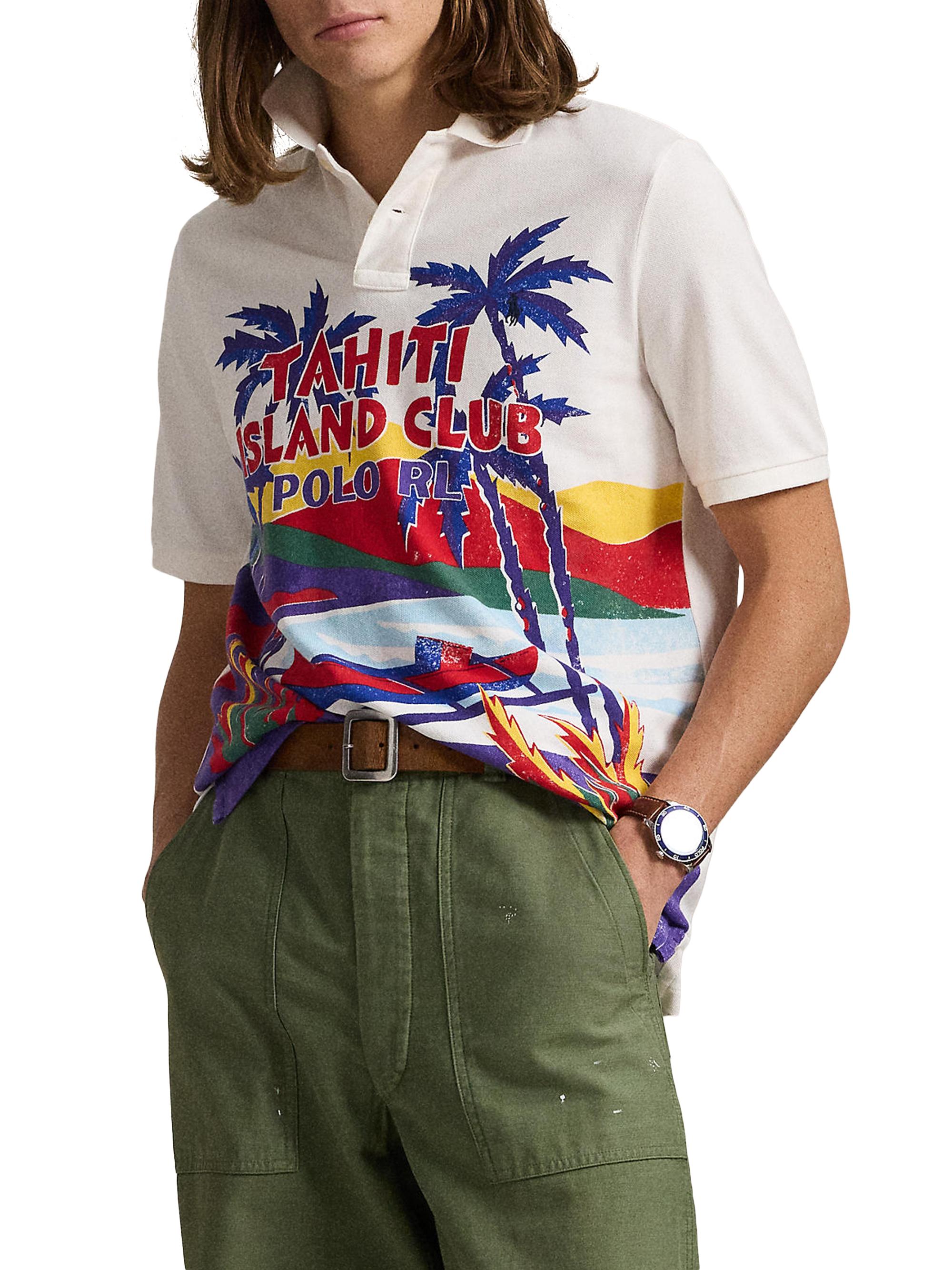 Polo Ralph Lauren Classic-Fit Mesh Graphic Polo Shirt | Saks Fifth