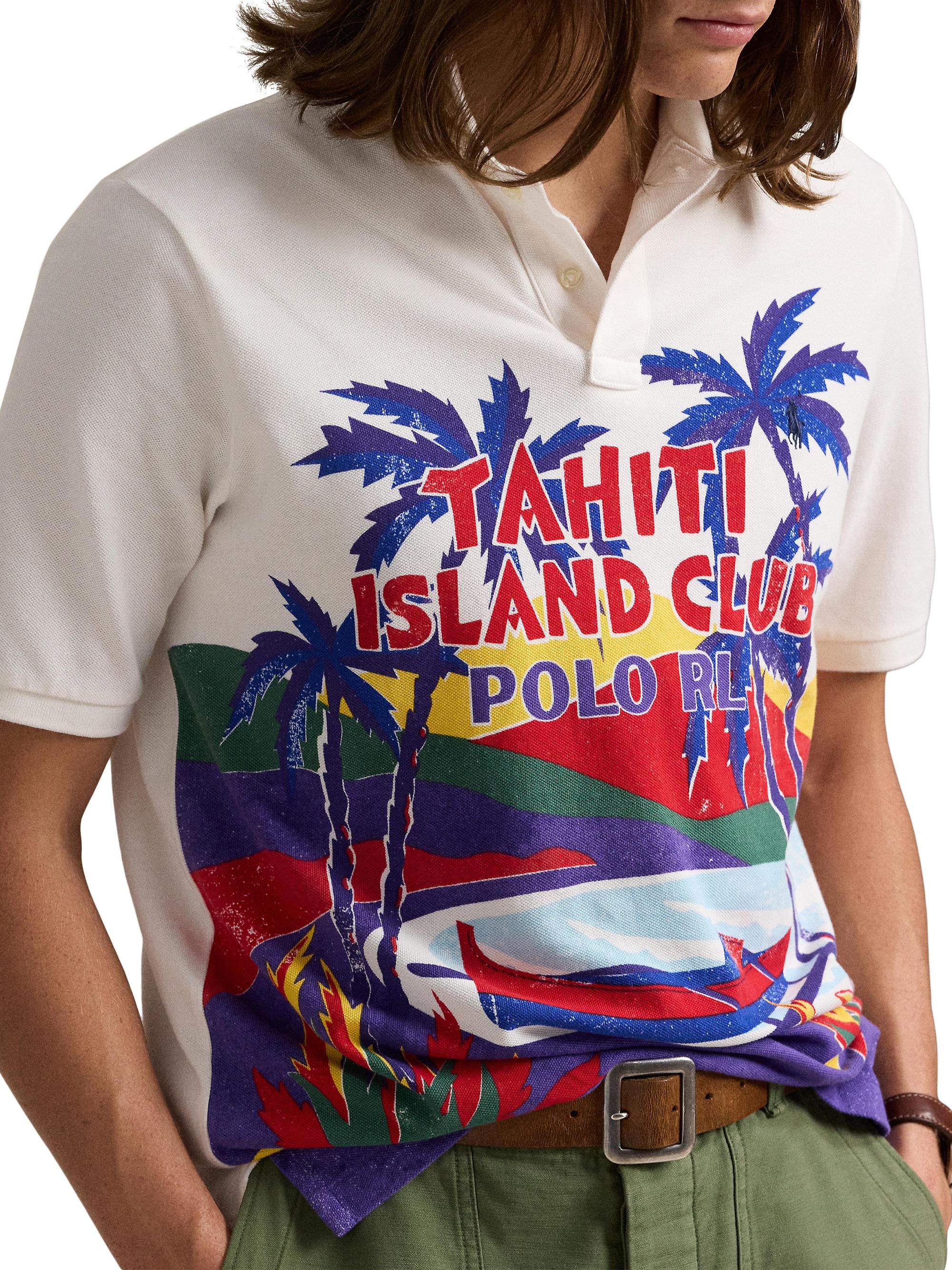 Polo Ralph Lauren Classic-Fit Mesh Graphic Polo Shirt | Saks Fifth