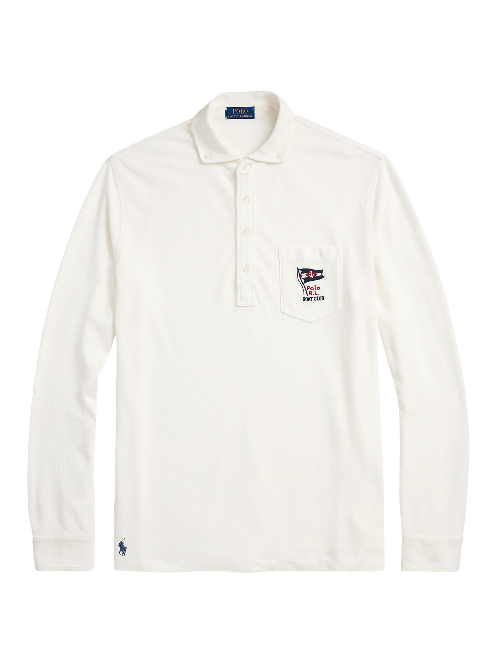 Polo Ralph Lauren Men's Nautical-Embroidered Mesh Polo Shirt - Nevis