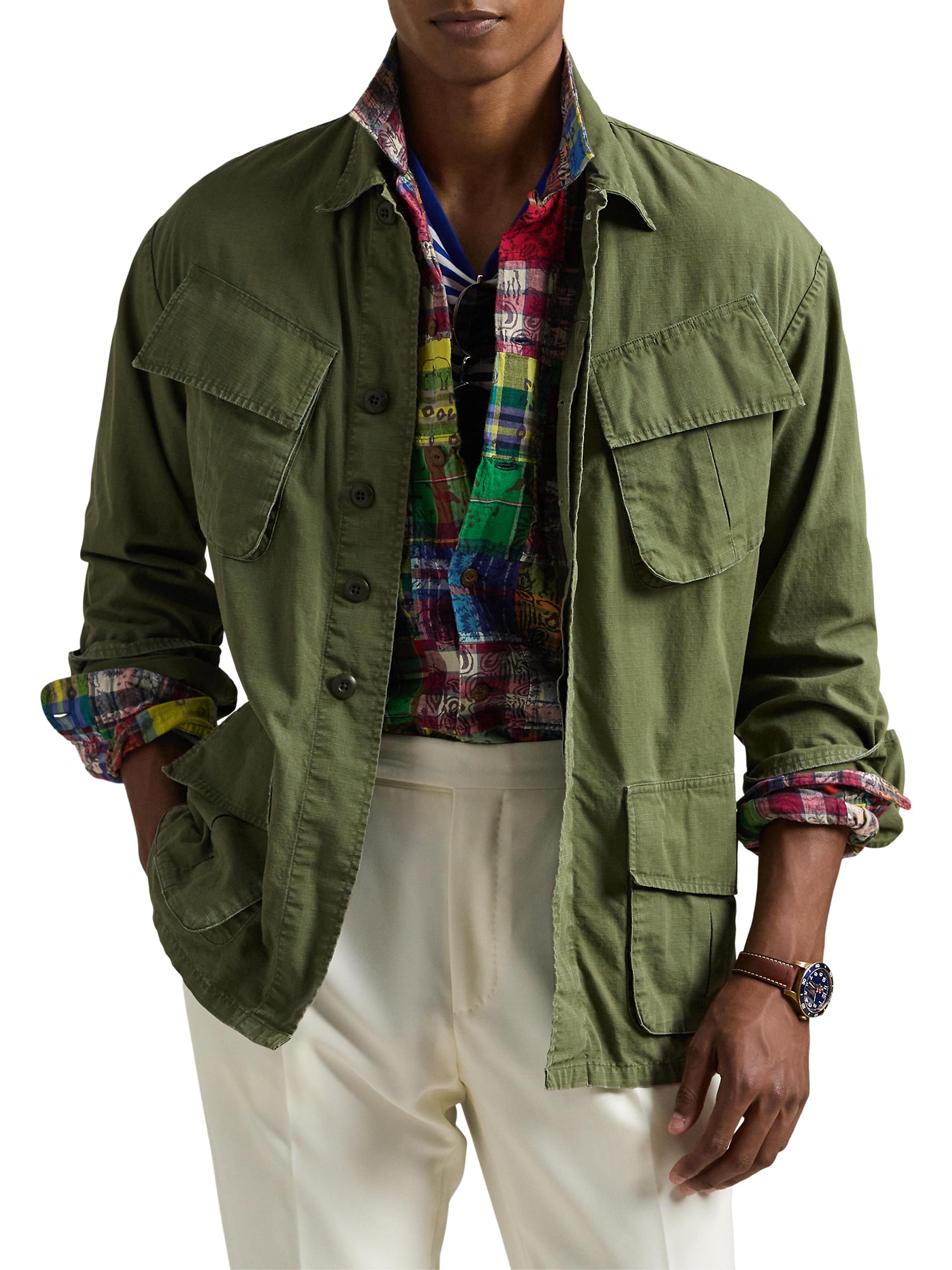 Polo Ralph Lauren Ripstop Utility Overshirt | Saks Fifth Avenue