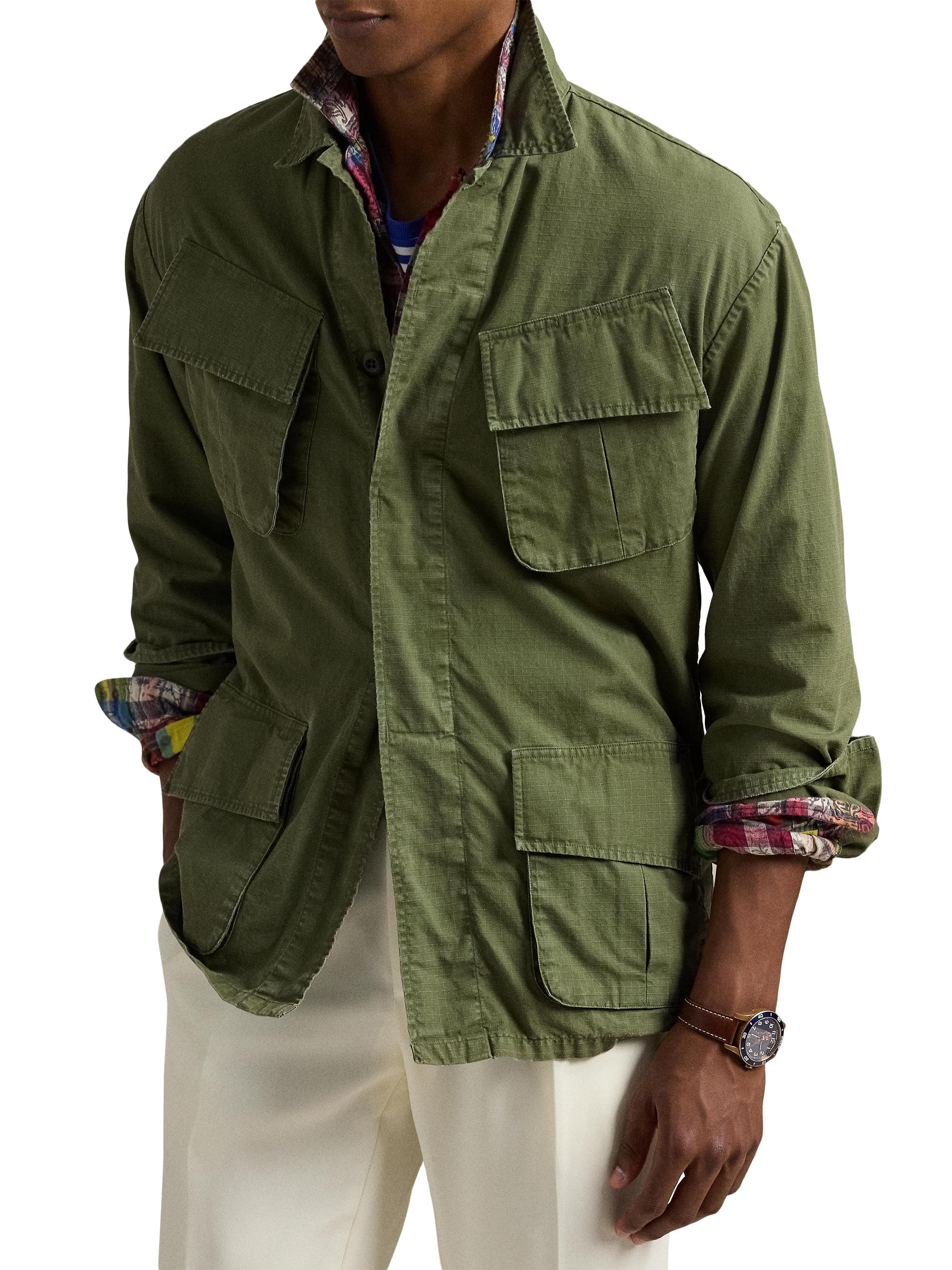 Polo Ralph Lauren Ripstop Utility Overshirt | Saks Fifth Avenue