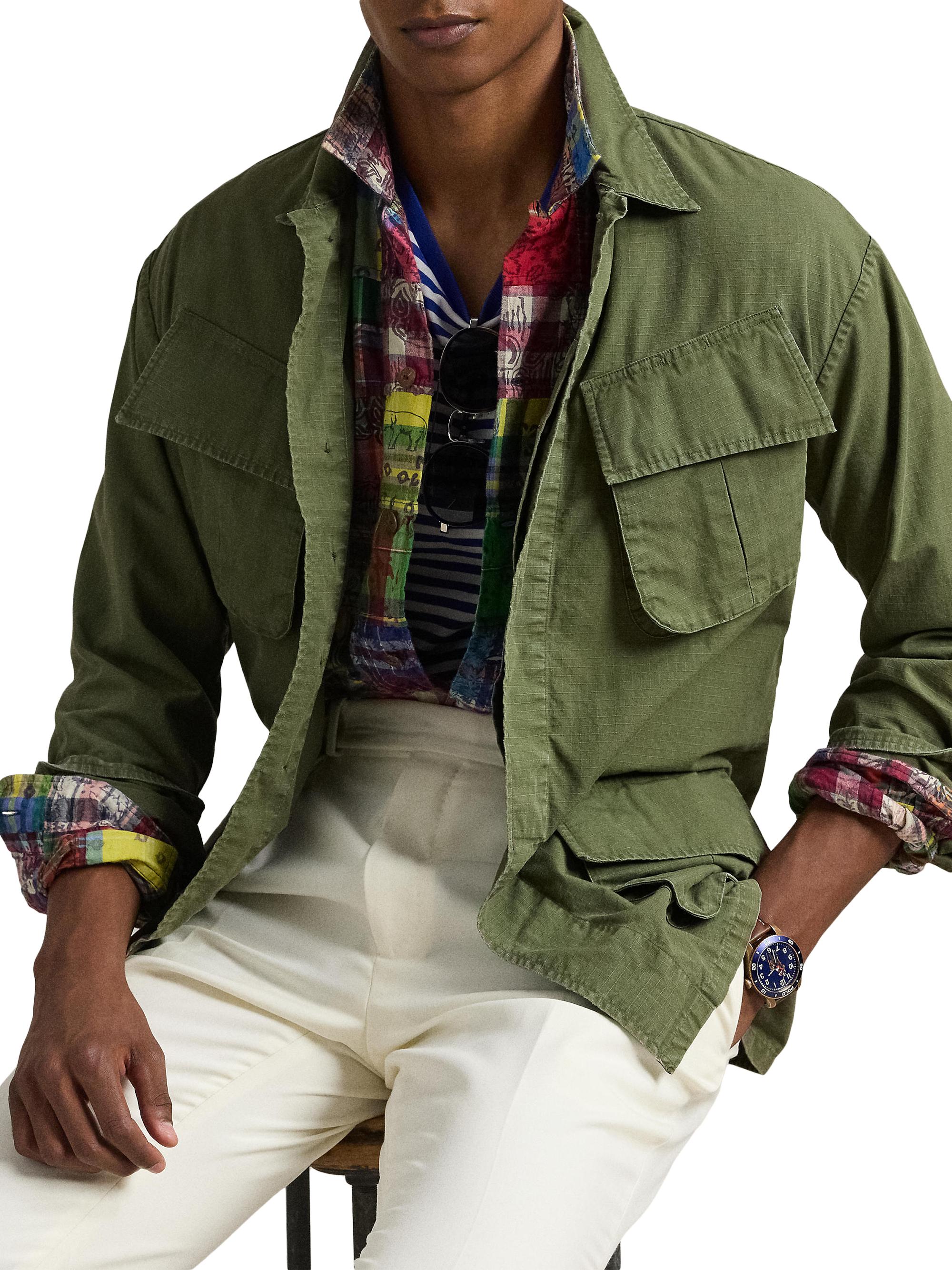 Polo Ralph Lauren Ripstop Utility Overshirt | Saks Fifth Avenue