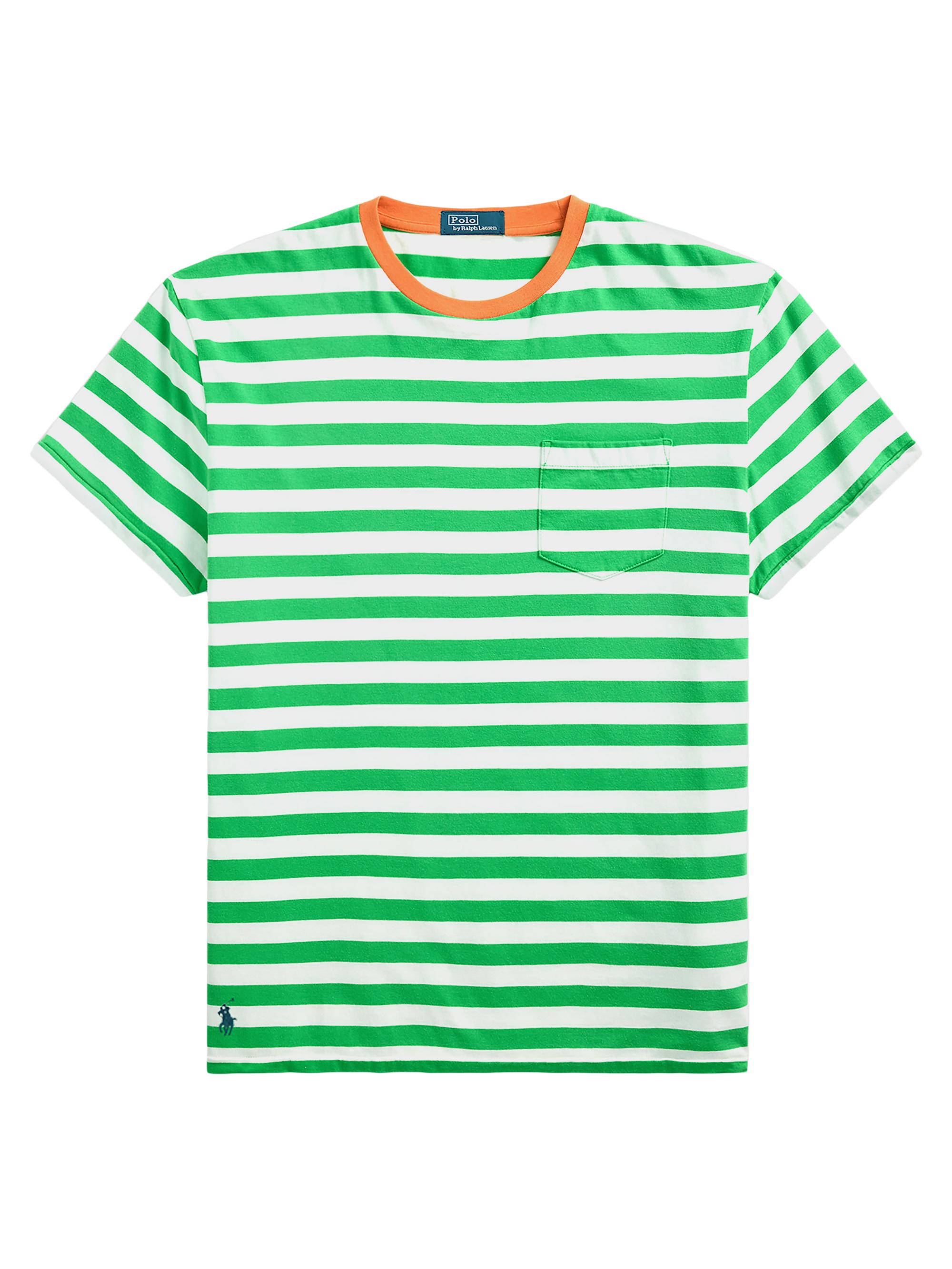 Polo Ralph Lauren Men's Classic Fit Striped Jersey T-Shirt - Golf Green Multi