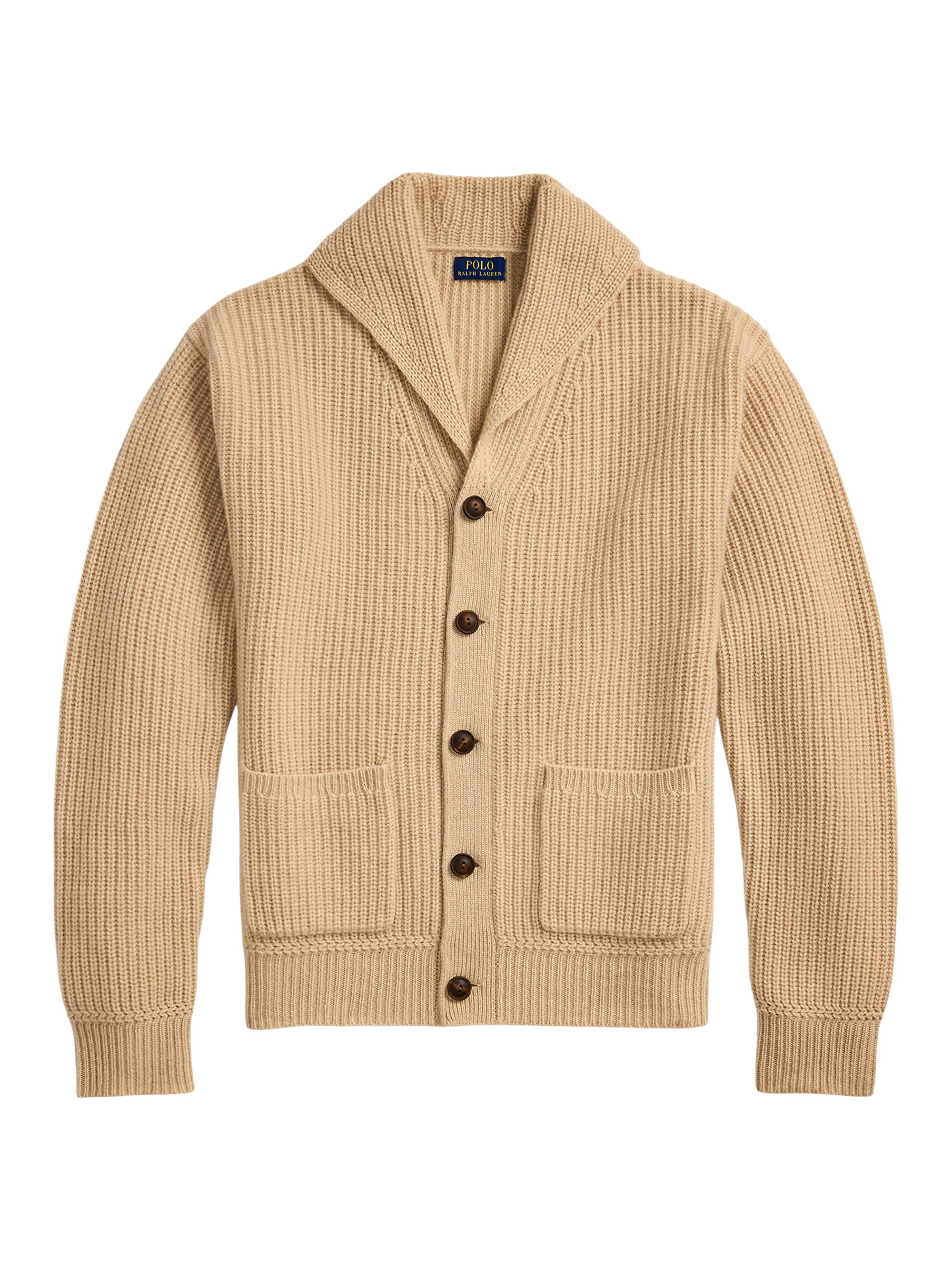 Polo Ralph Lauren Men's Wool-Cashmere Cardigan - Dune Melange